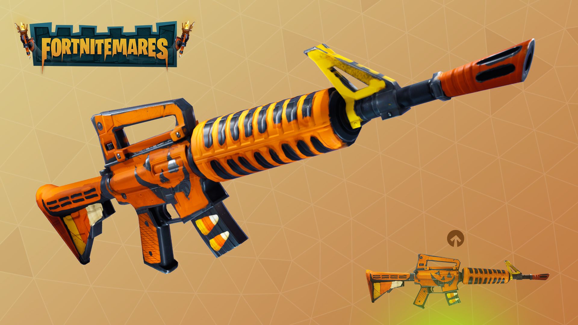 Fucile arancione Fortnitemares, 1920x1080 Full HD, Laptop