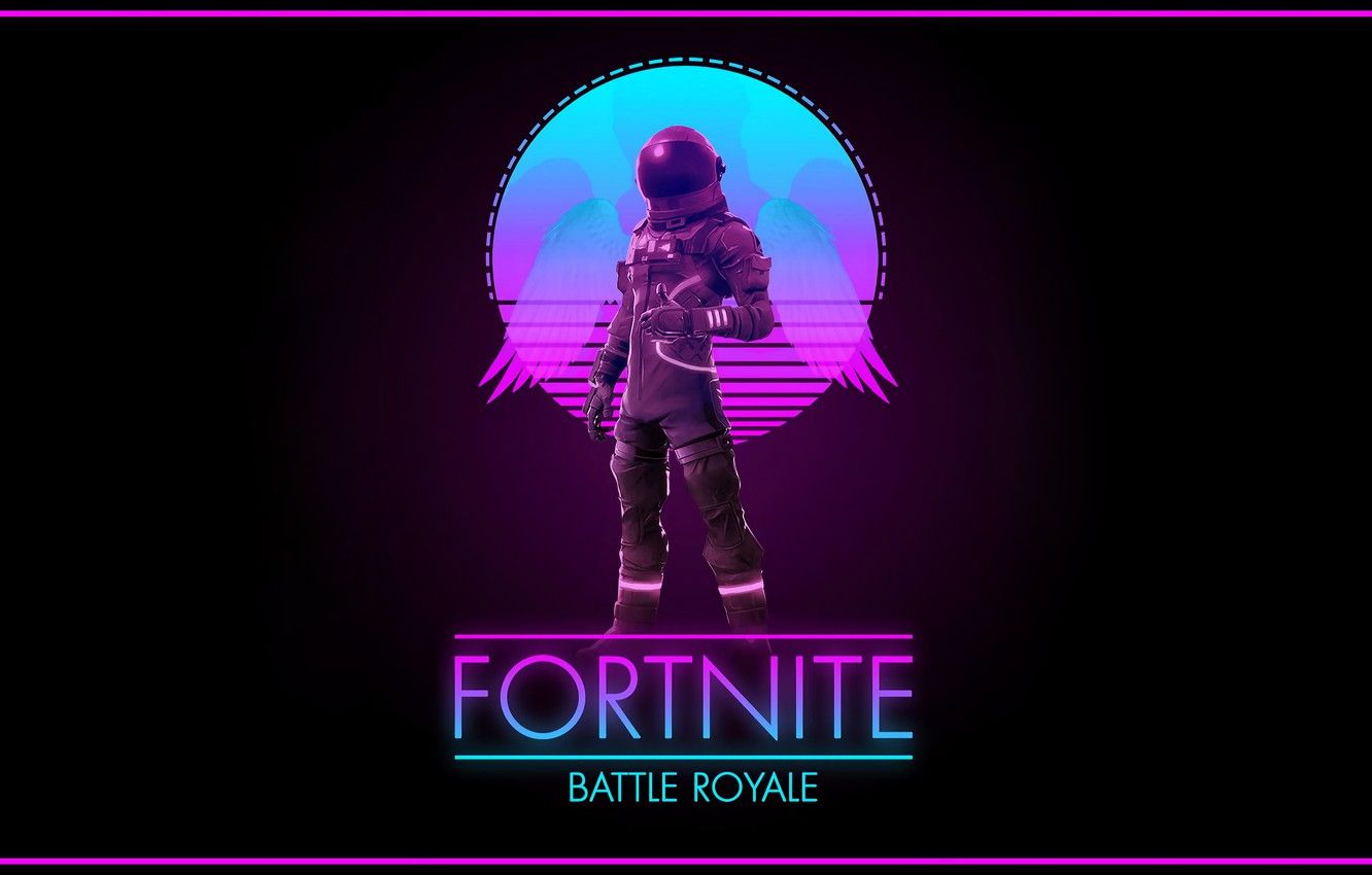 Fortnite Battle Royale retrowave, Epic Games, 1332x850 720p, Laptop