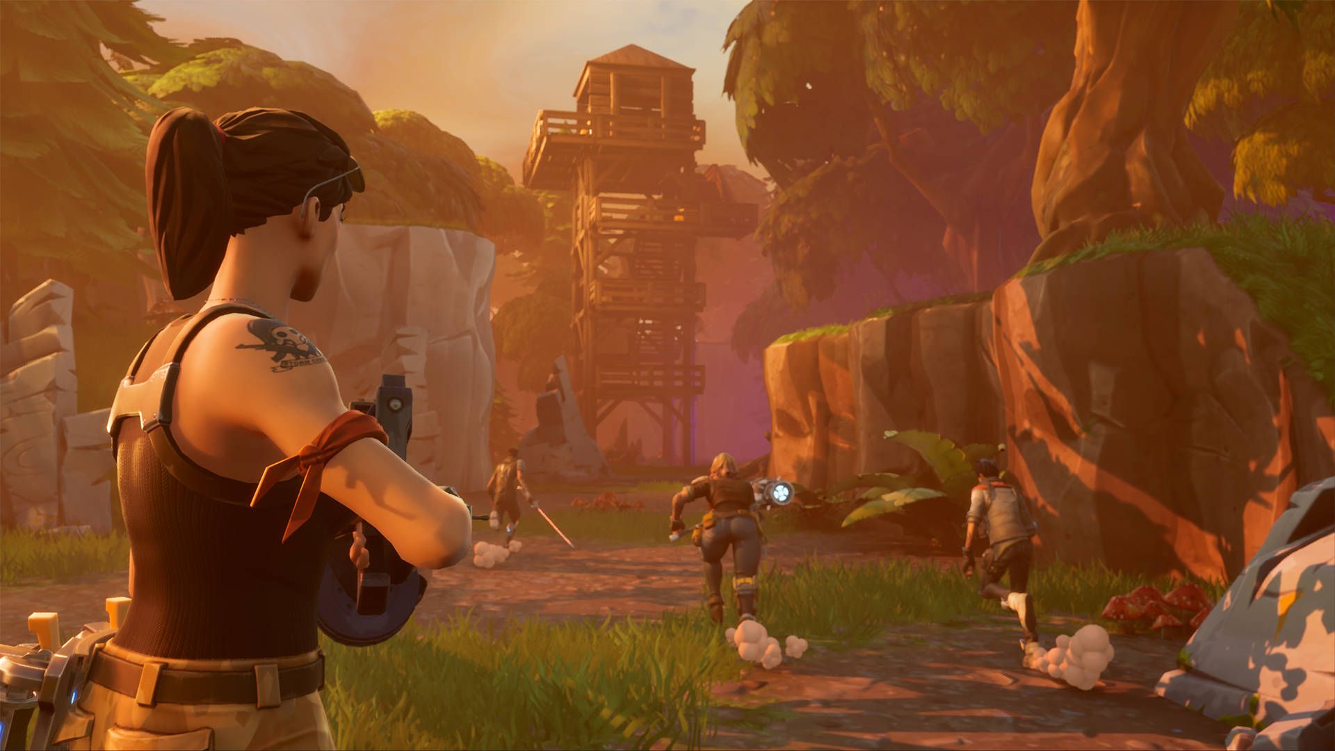 Personaggio Fortnite con arma, 1920x1080 1080p, PC Desktop