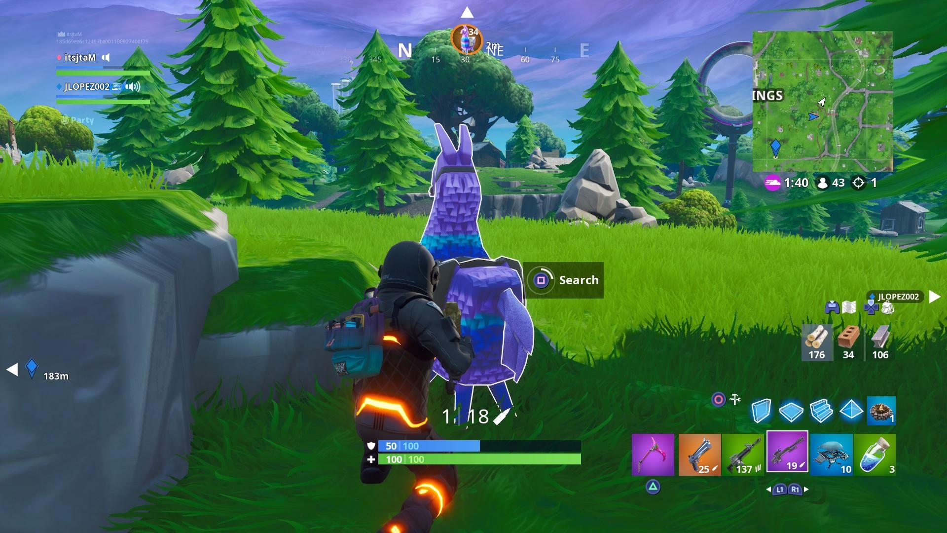 Personaggi Fortnite con armi, 2048x1152 Hi-Res, Desktop