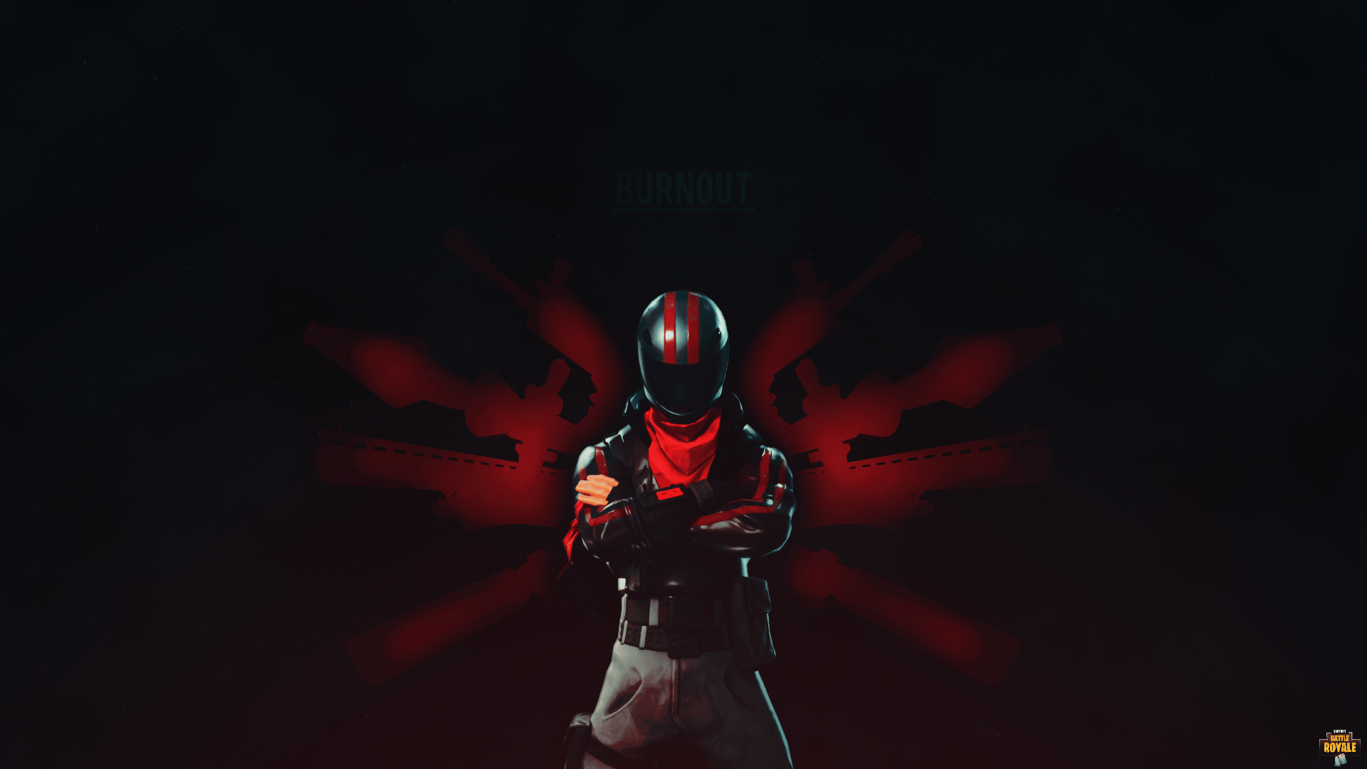 Personaggio Fortnite maschera rossa, 1920x1080 Full HD, Desktop