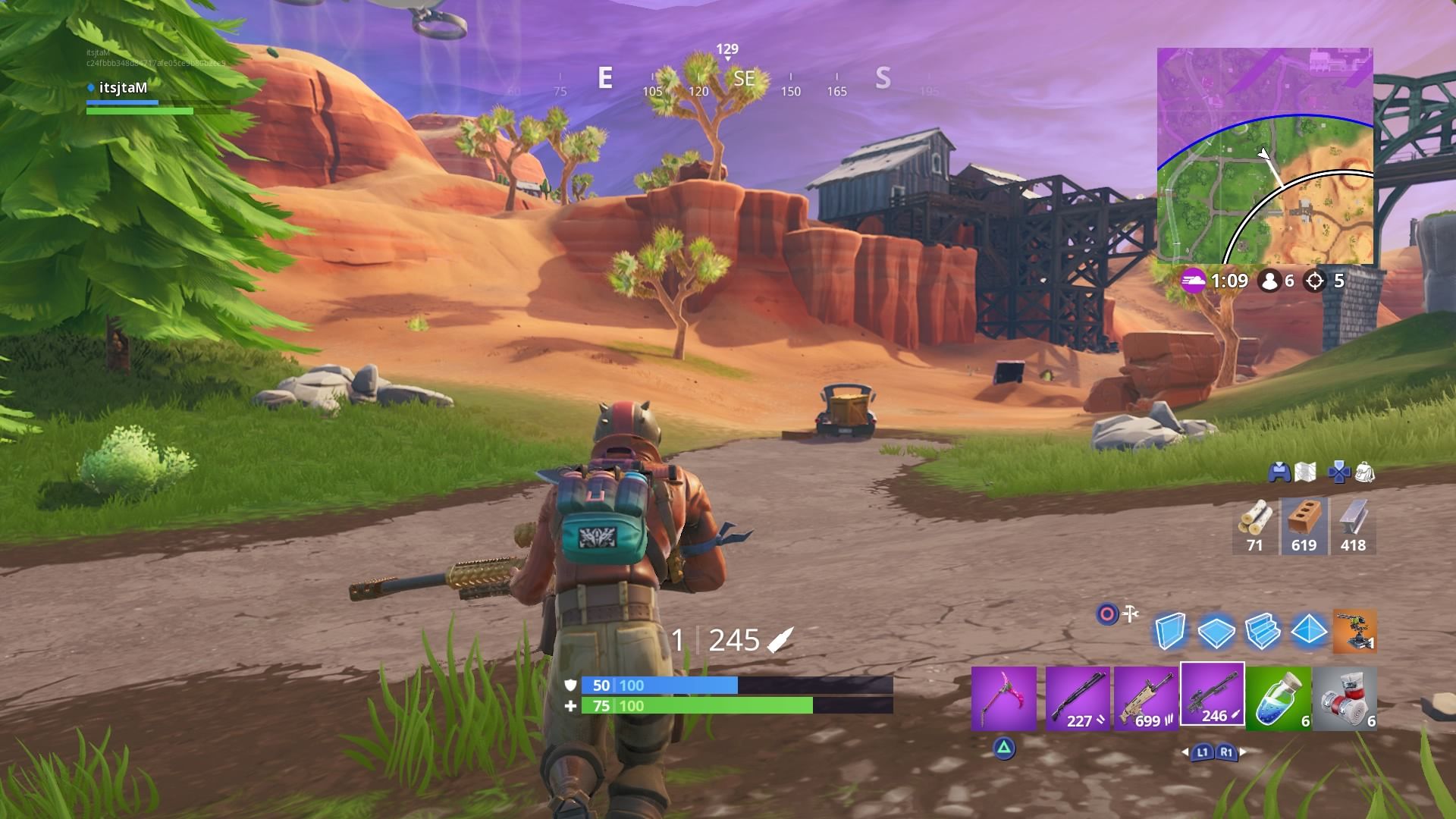 Personaggio Fortnite retrowave viola, 1920x1080 Full HD, PC Desktop