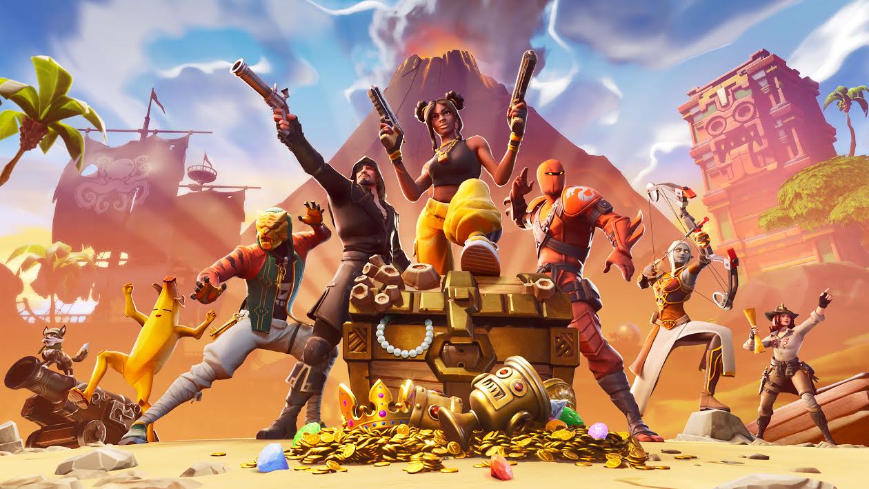 Fortnite personaggi tesoro isola, 1260x709 HD, PC