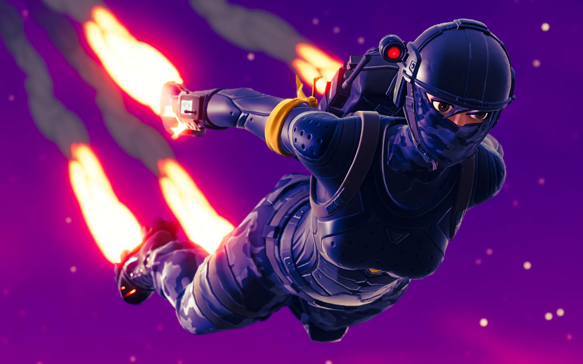 Personaggio Fortnite Default con jetpack, 1920x1200 WUXGA, iMac