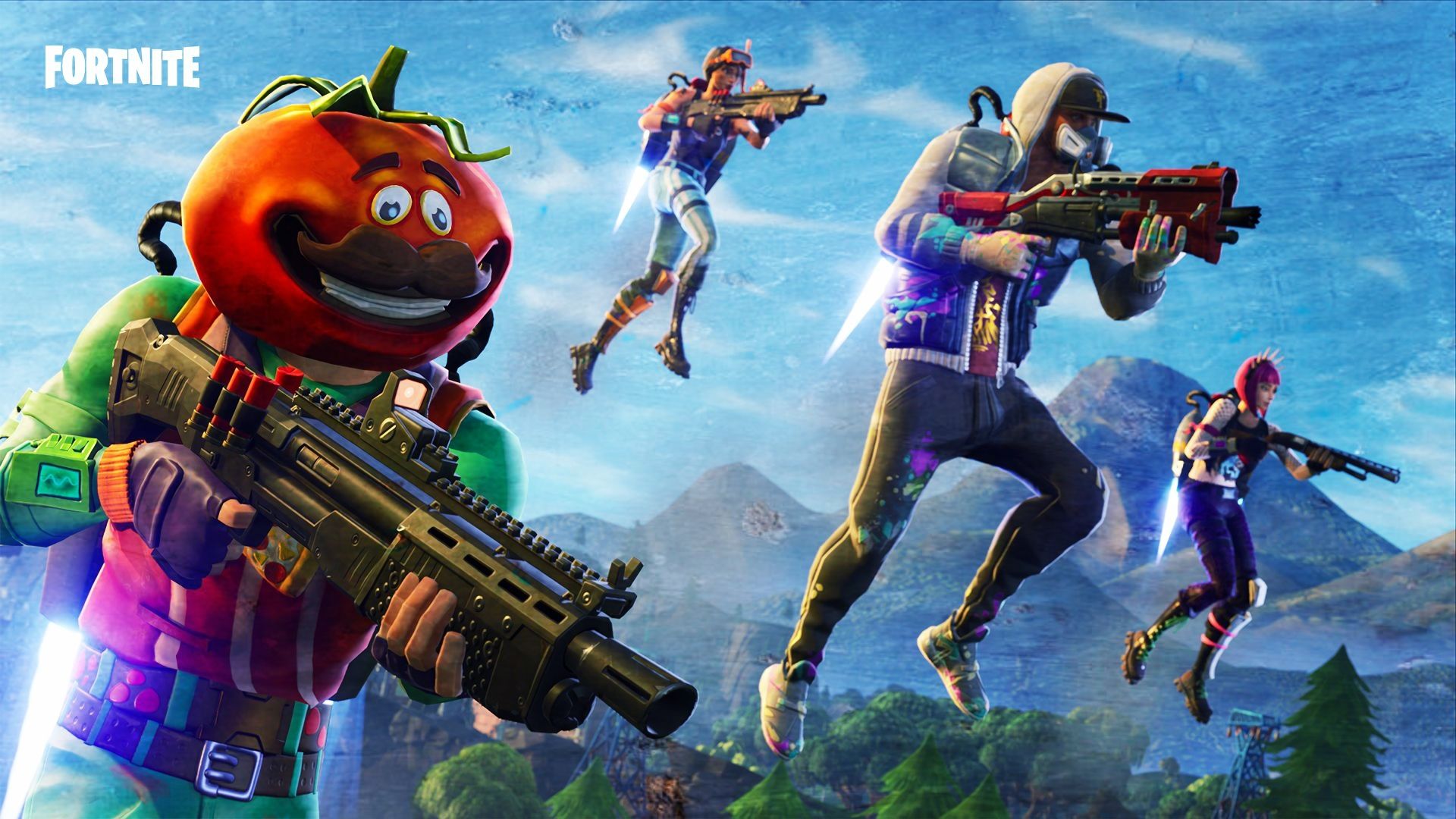 Personaggio Fortnite Rex sparando, 4304x2422 UHD, PC 4K