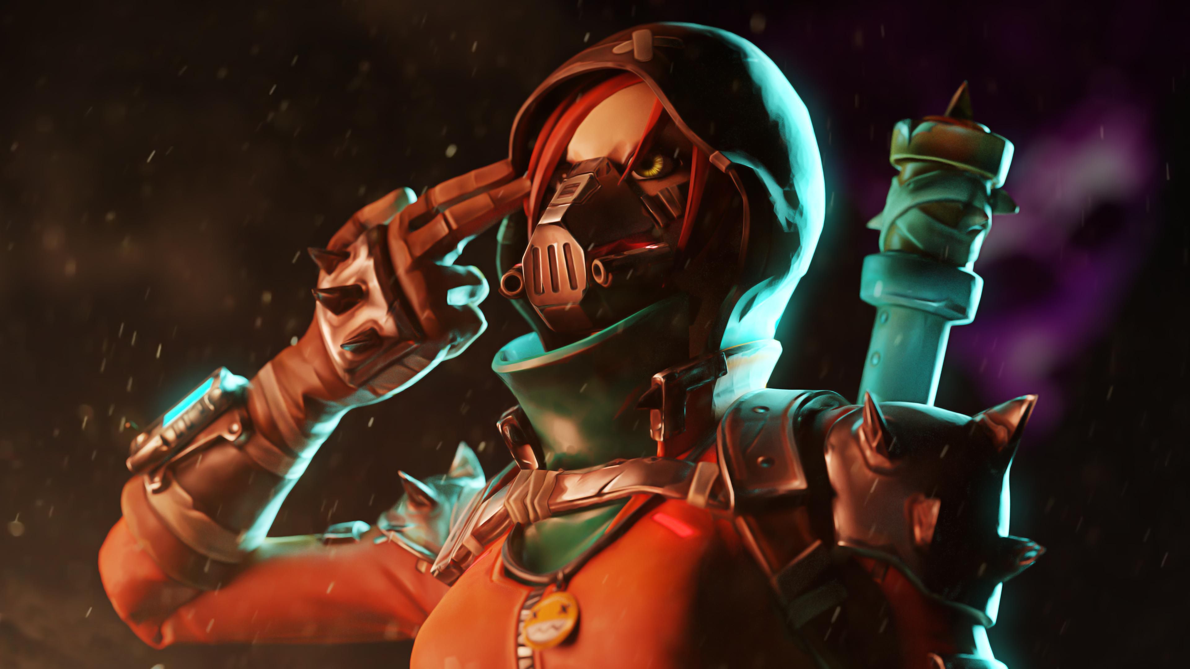 Personaggio Mayhem Fortnite, battle royale, 3840x2160 4K Ultra HD, Monitor 4K