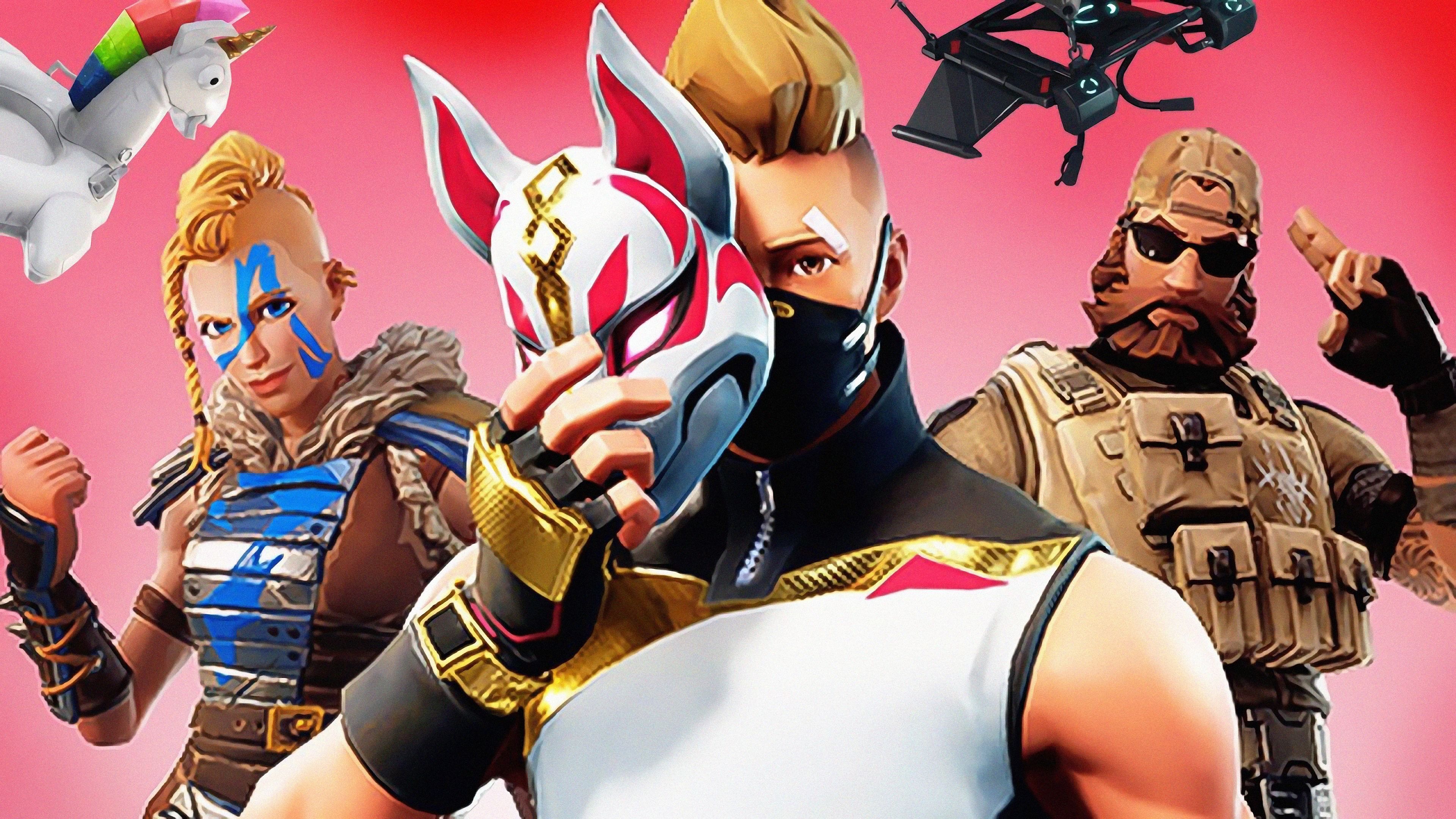 Drift Fortnite ali demoniache, 1024x768 HD, PC