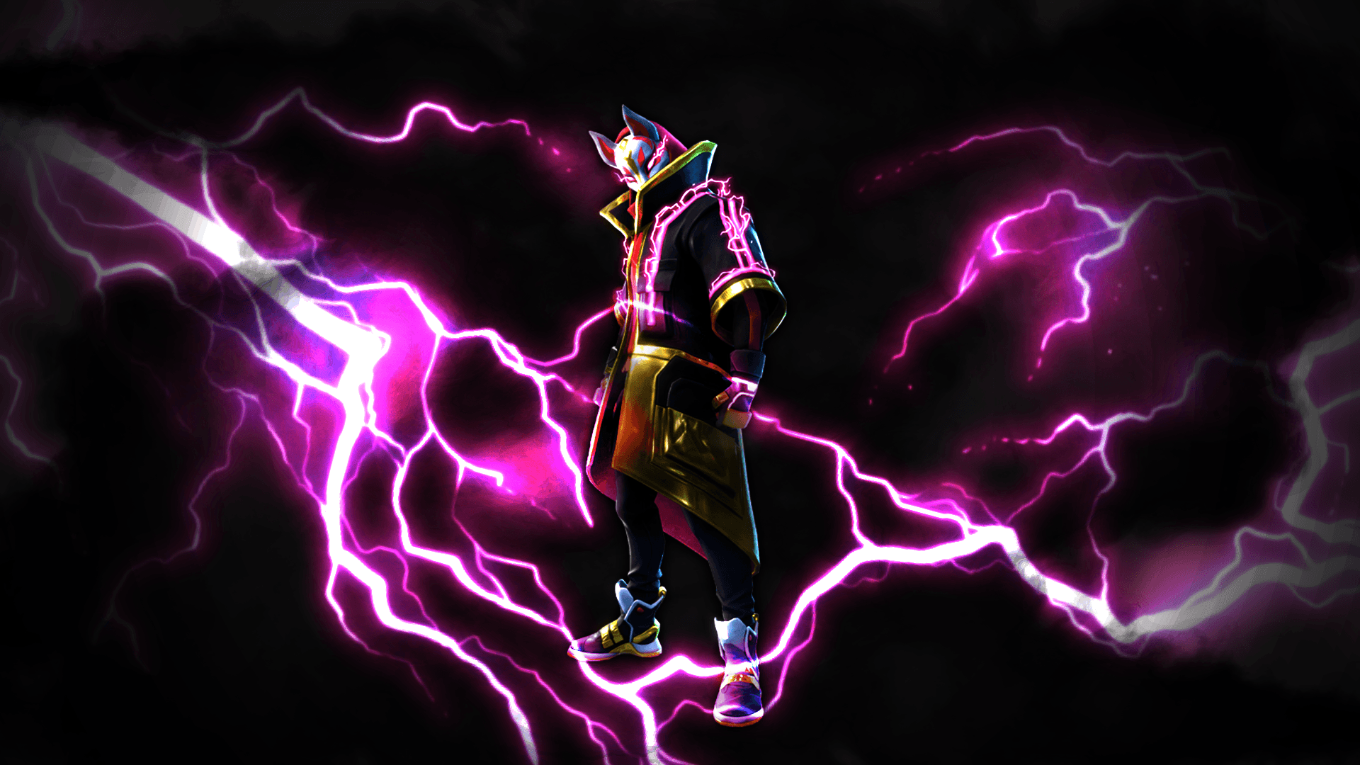 Drift Fortnite fulmini viola, 1920x1080 Full HD, PC Desktop