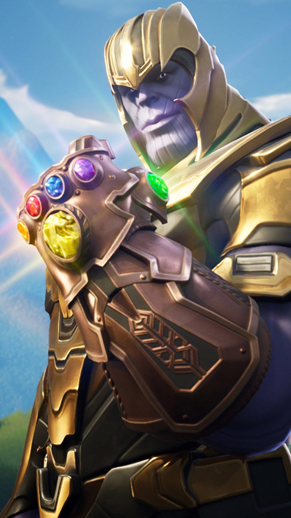 Thanos in Fortnite Battle Royale, 950x1689 Verticale, Telefono