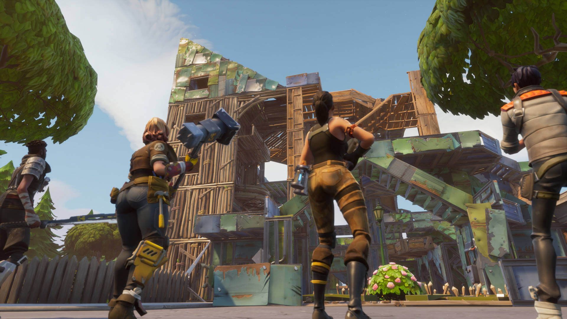 Personaggio Fortnite con mongolfiere, 1392x783 HD, Desktop