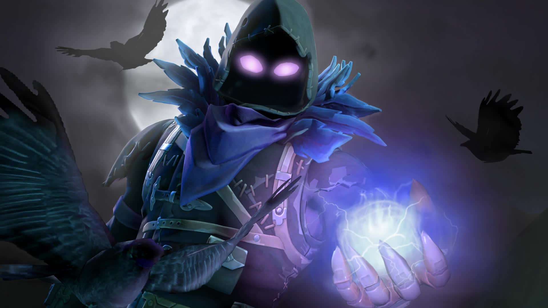Raven Fortnite occhi luminosi, 1920x1080 1080p, Desktop