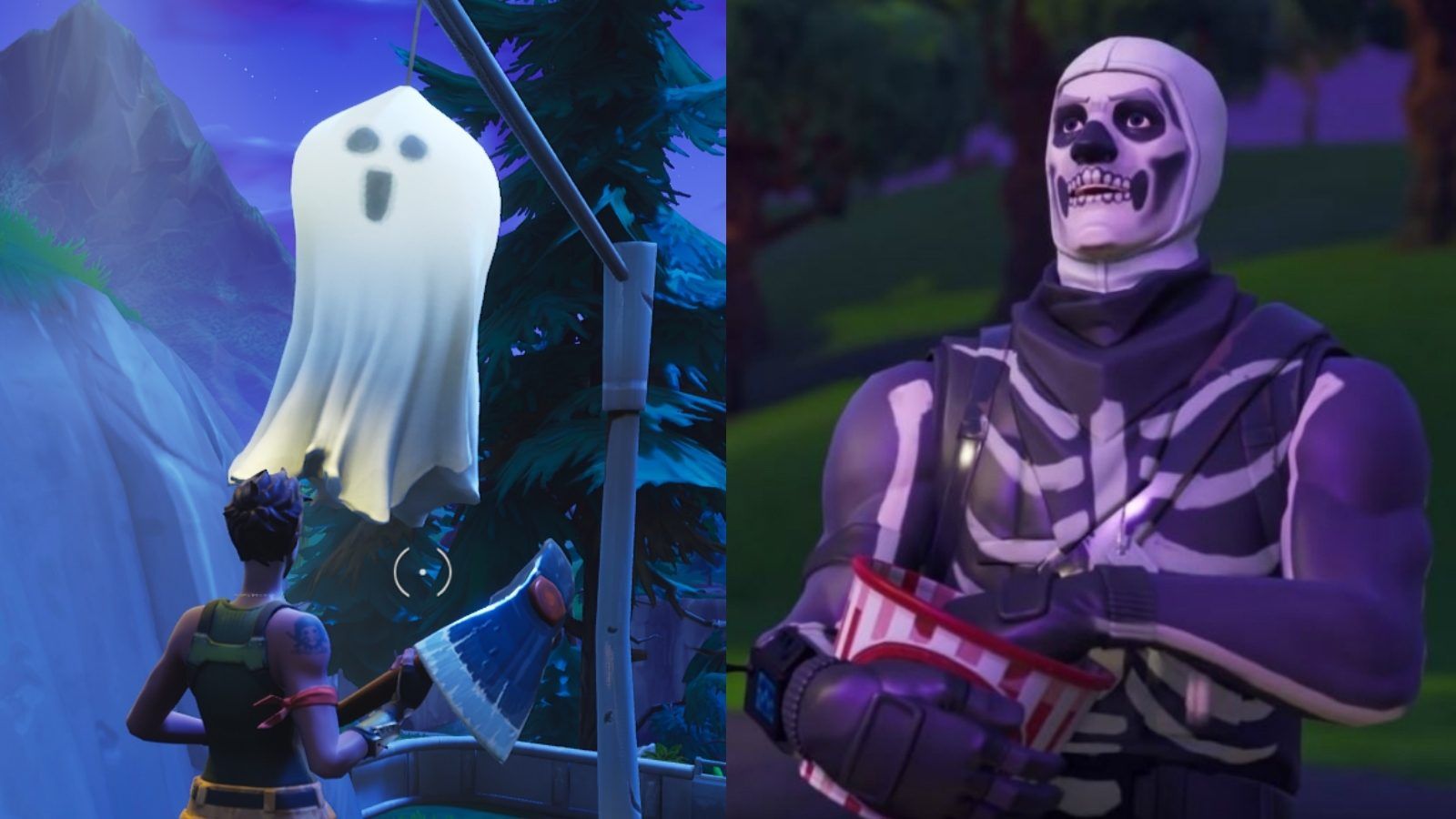 Fortnite Skull Trooper e fantasma, 1600x900 900p, Desktop