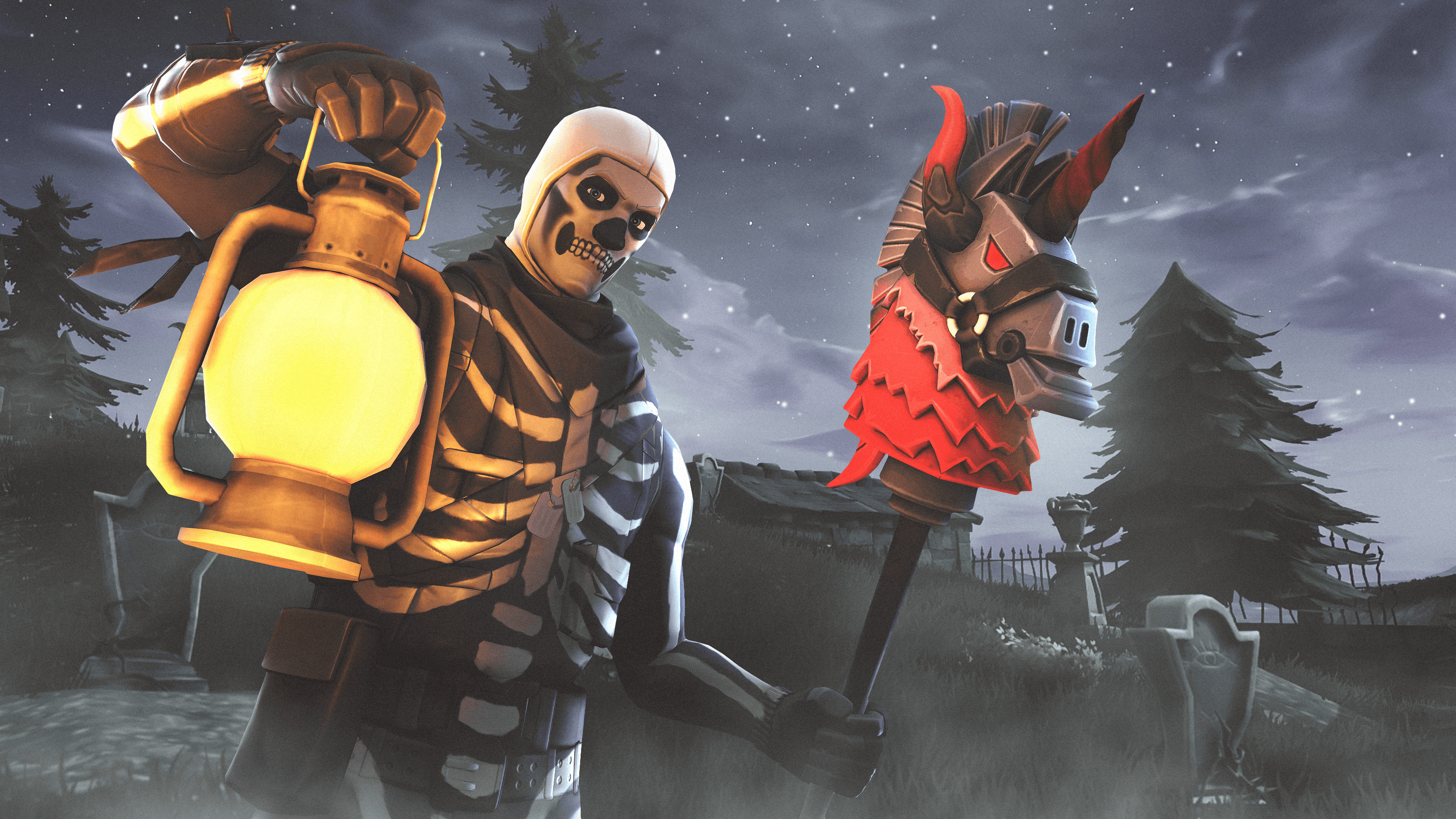 Skull Trooper Fortnite Halloween, 3200x1800 2K, Laptop