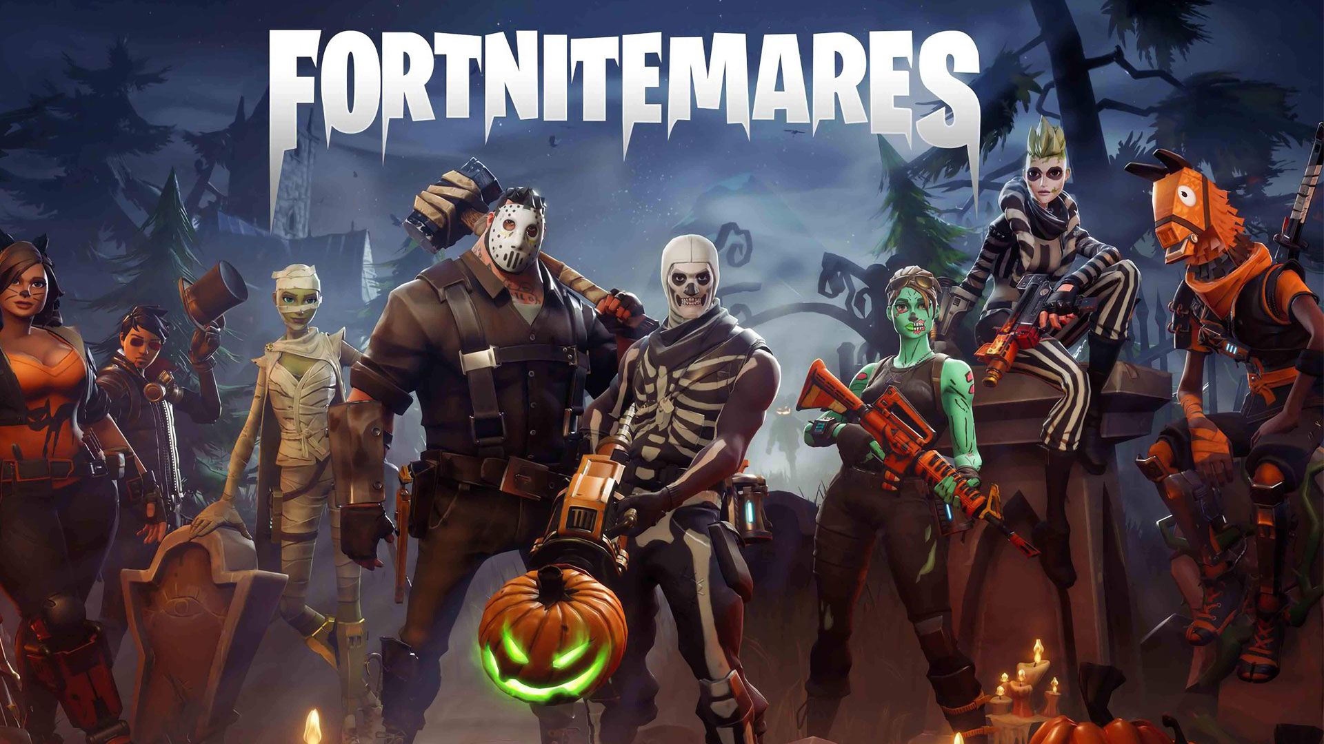 Fortnite Fortnitemares personaggi Halloween, battle royale, 1920x1080 Full HD, Desktop