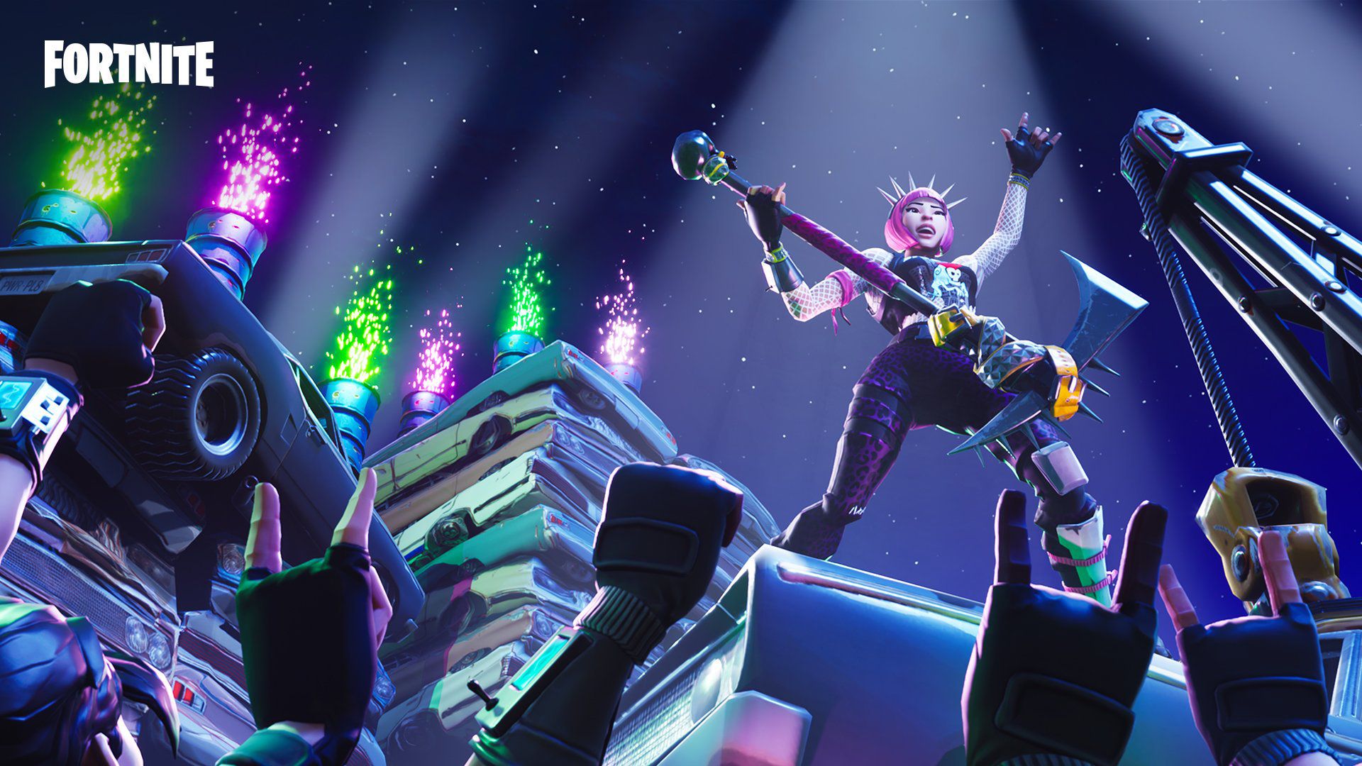 Fortnite personaggio festeggia vittoria, 1920x1080 Full HD, PC Desktop