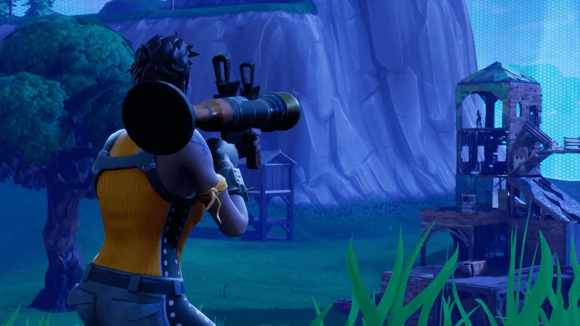 Personaggio Fortnite con lanciarazzi, 1920x1080 Full HD, Desktop