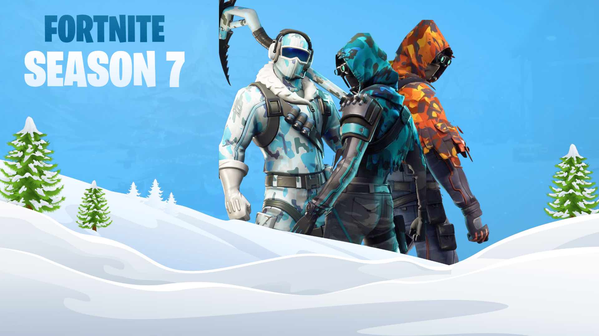 Fortnite personaggio in volo neve, 1920x1080 Full HD, Desktop