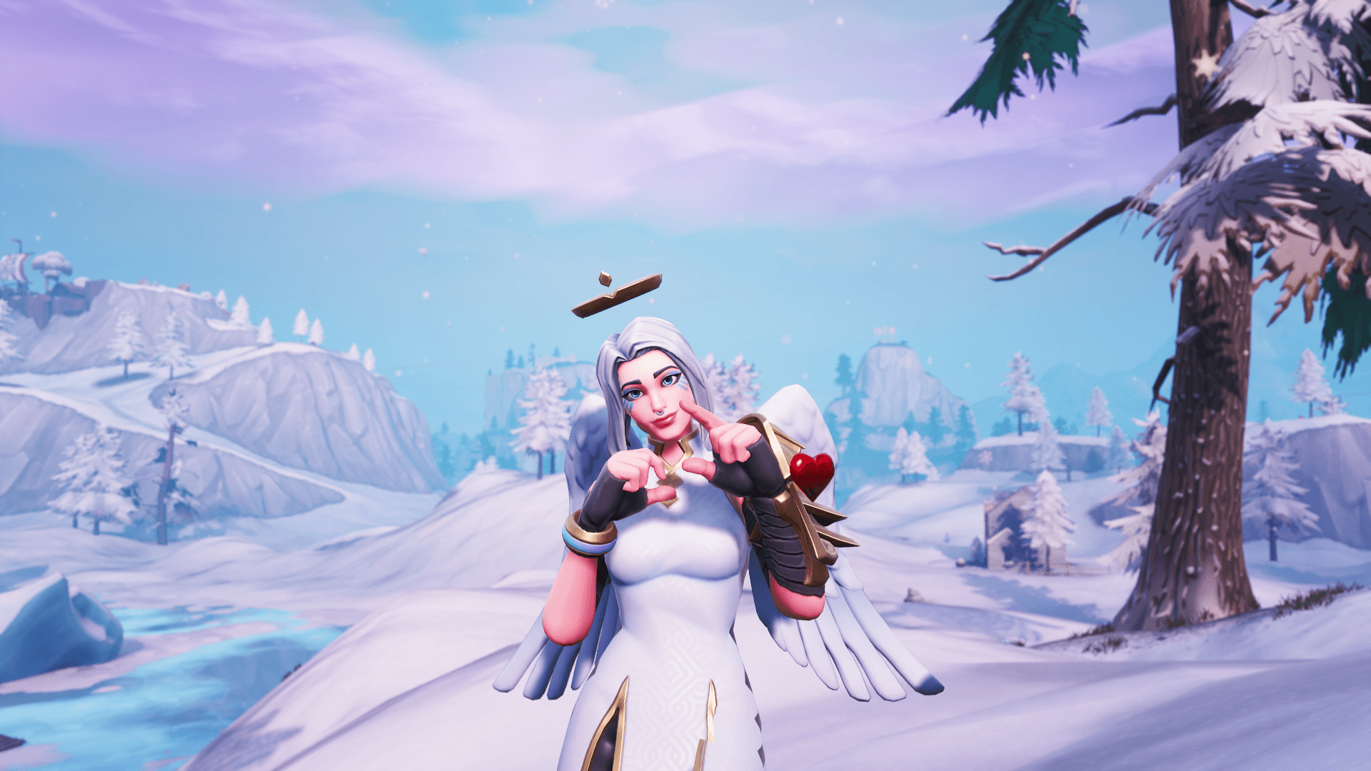 Fortnite mappa invernale ghiacciata, 1920x1080 1080p, PC