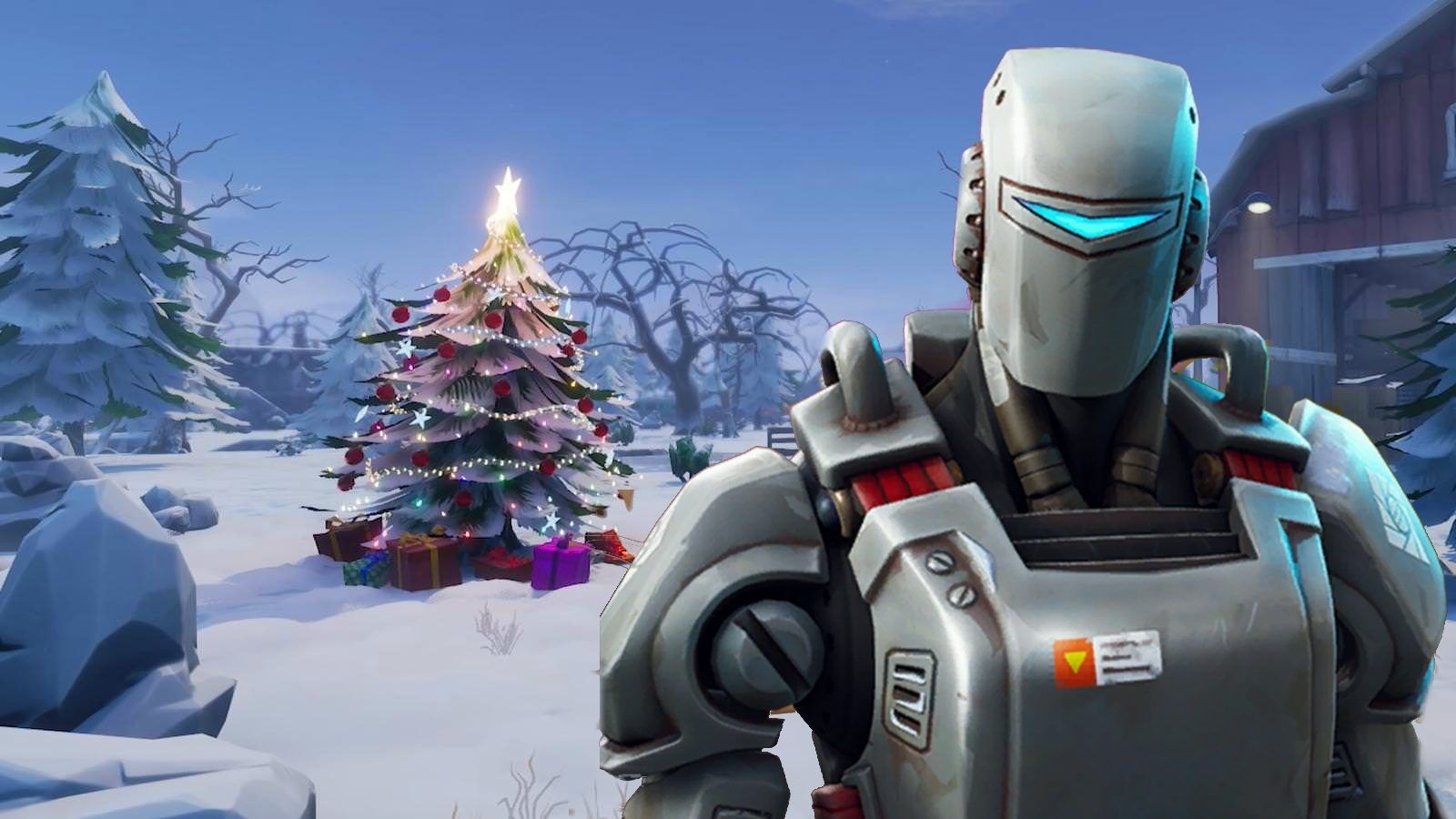 Fortnite scena invernale natalizia, Epic Games, 1920x1080 Full HD, Desktop