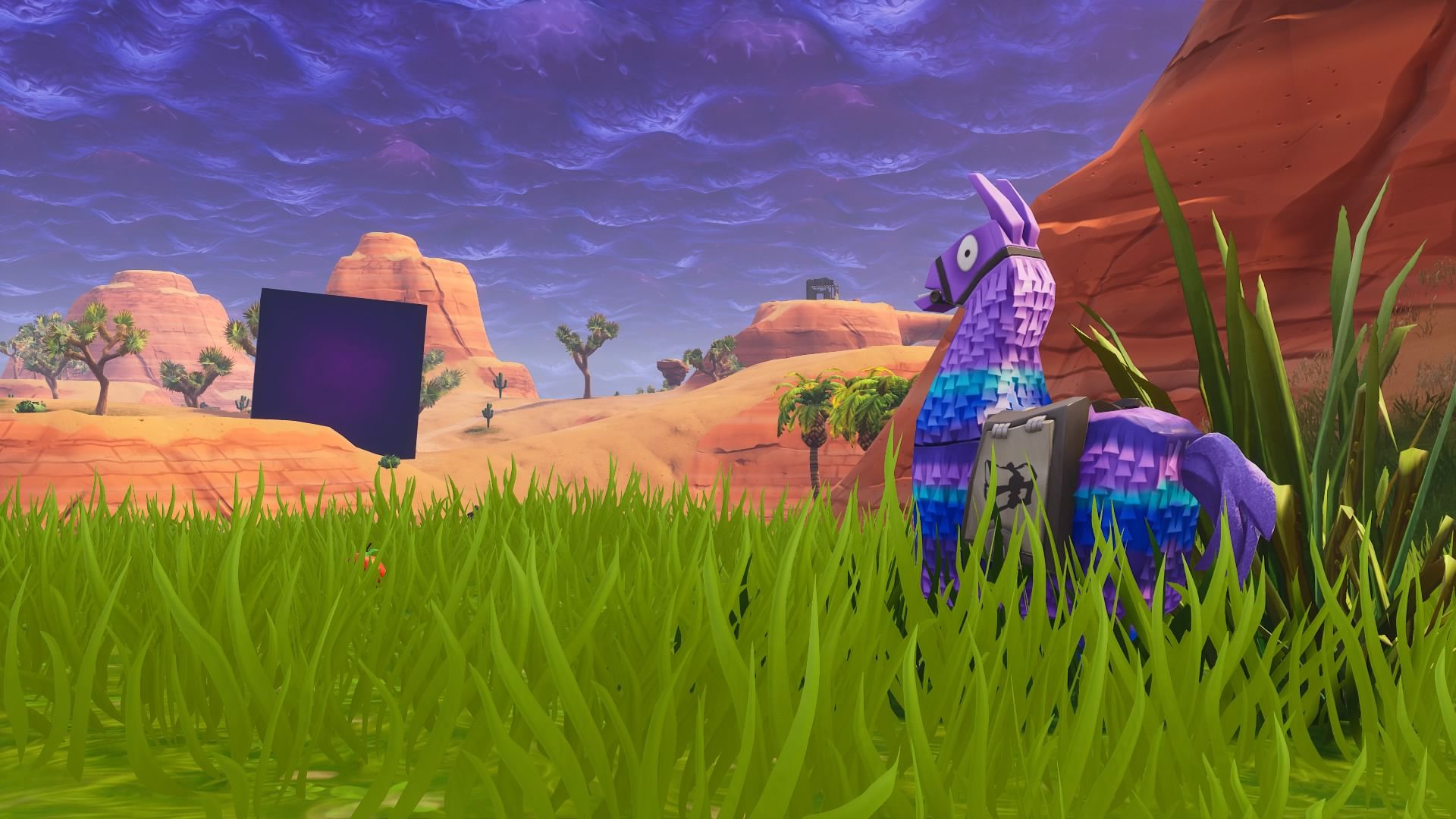 Lama e cubo Fortnite, 1920x1080 Full HD 1080p, PC