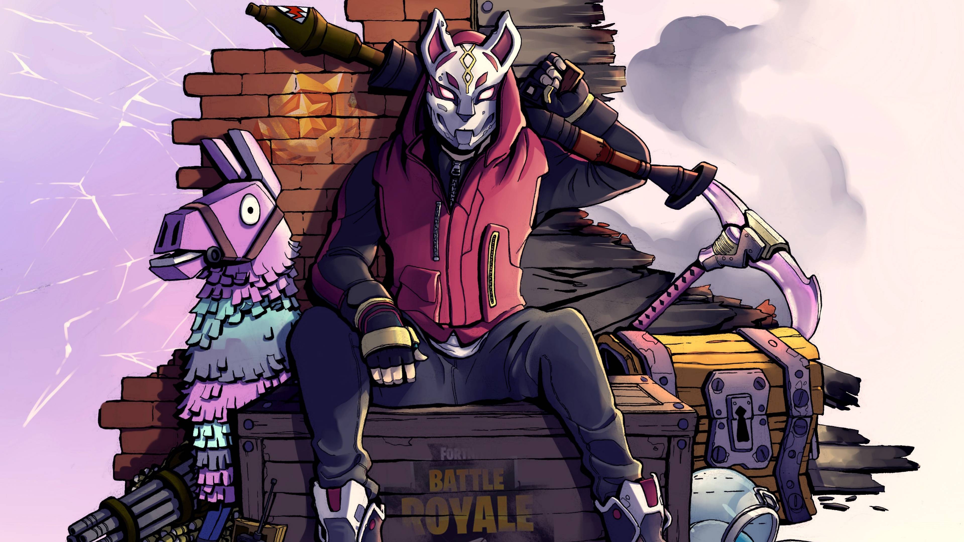 Raven Fortnite skin viola, 1280x720 720p, Laptop