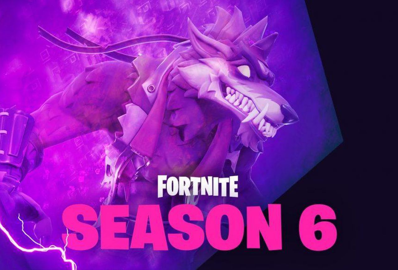 Dire di Fortnite, lupo blu, 1024x768 HD, iMac