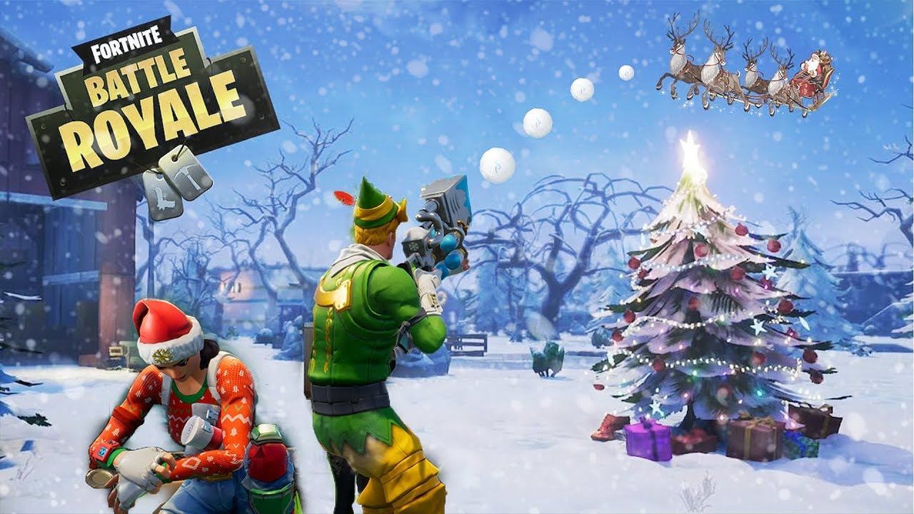Fortnite paesaggio innevato tramonto, 1600x900 HD, PC