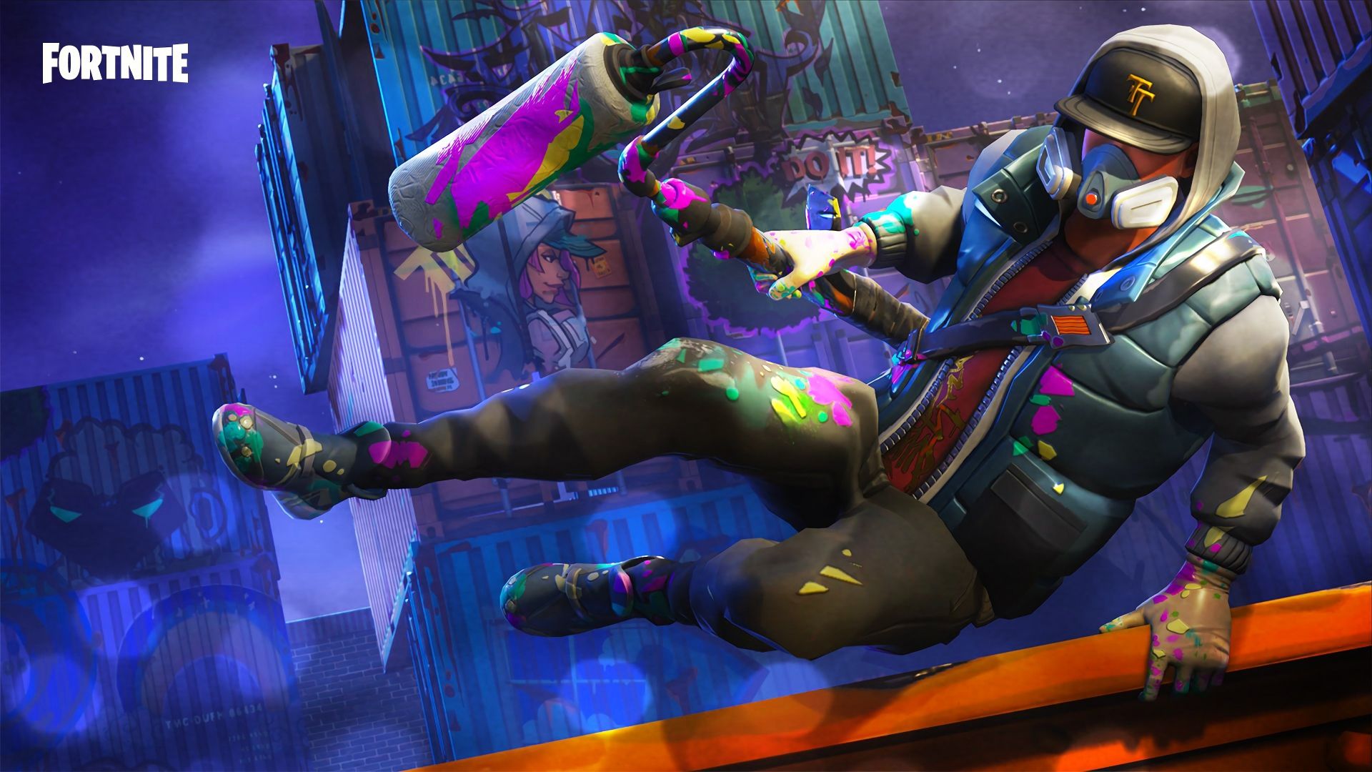 Personaggio Default Fortnite in azione, 1920x1080 Full HD, Desktop