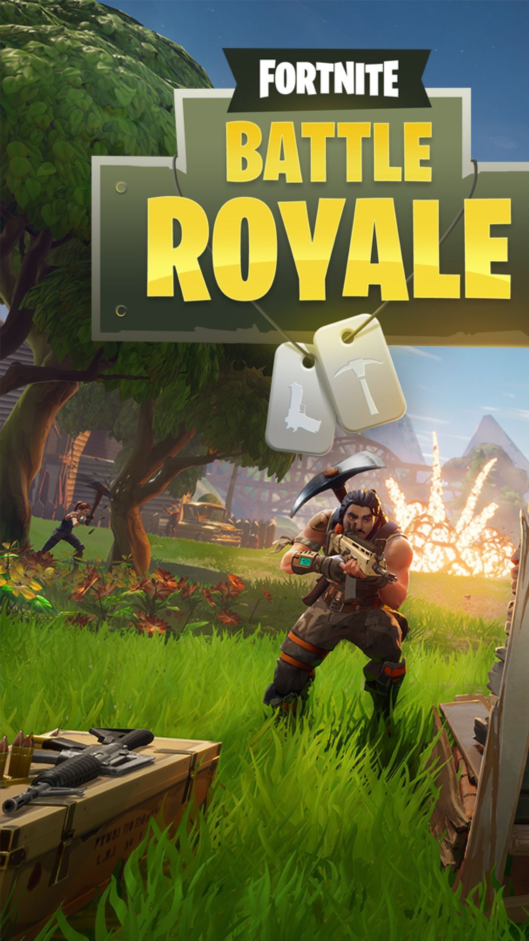 Fortnite Battle Royale personaggio, 1080x1920 Verticale, Mobile