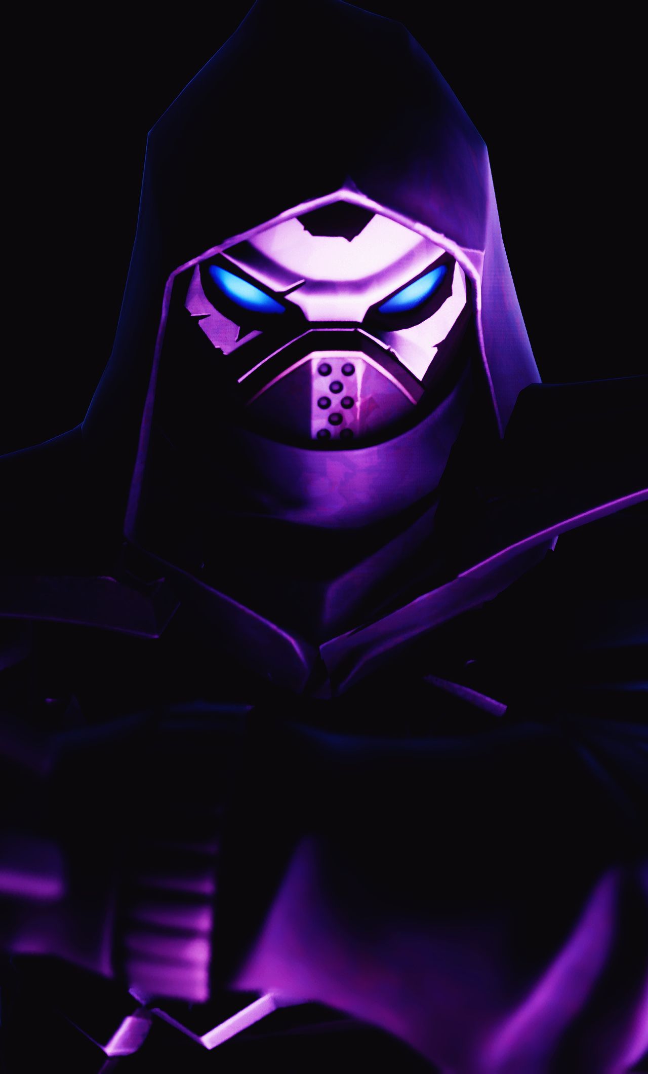Fortnite The Enforcer maschera viola, 1280x2120 Verticale, iPhone Pro