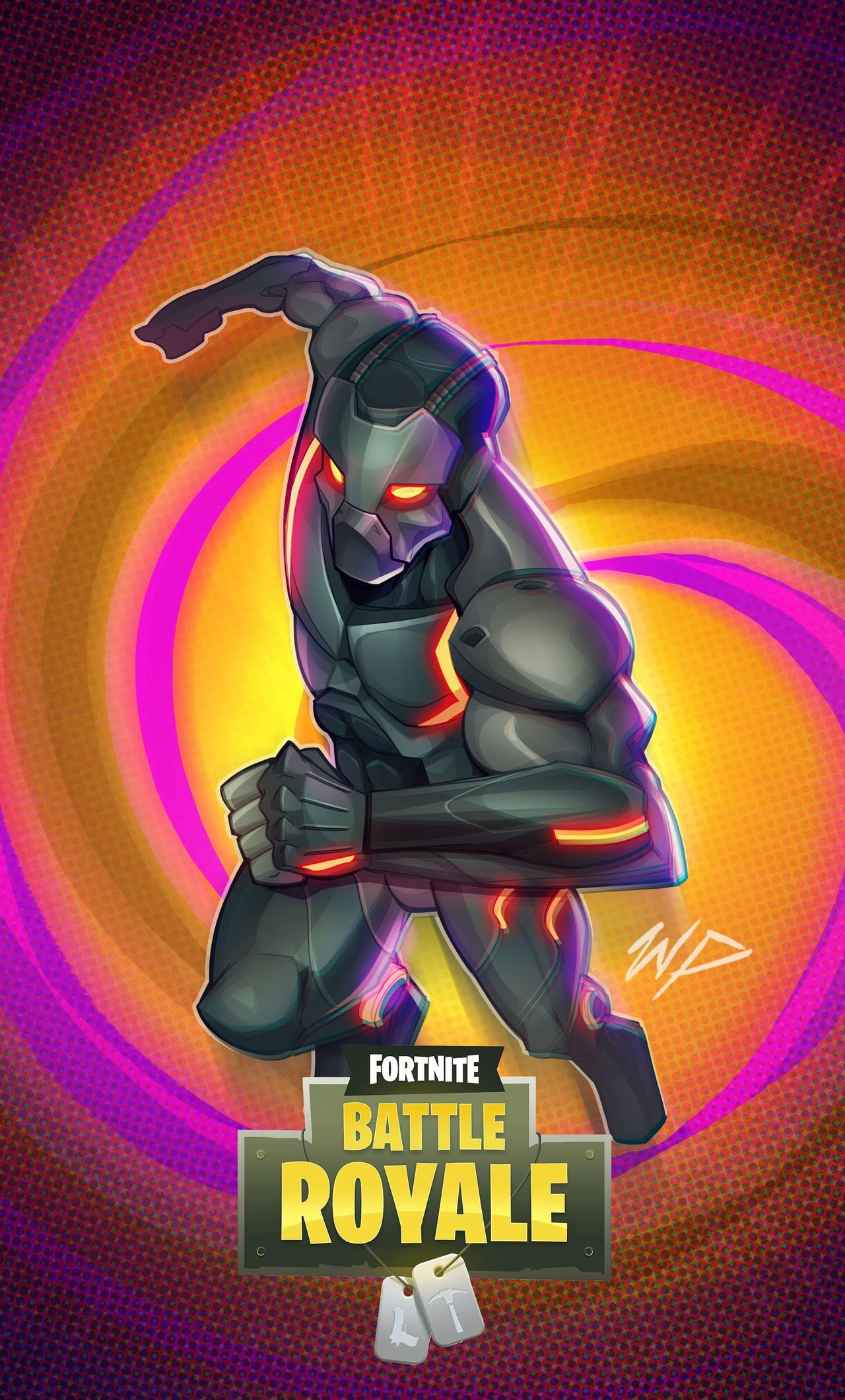 Personaggio Omega Fortnite Battle Royale, 1280x2120 Full HD Verticale, iPhone