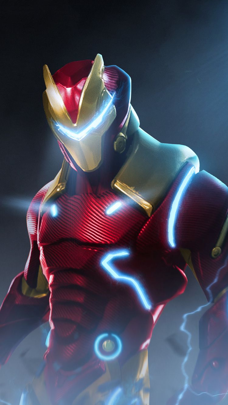 Personaggio Fortnite armatura futuristica, 750x1334 Full HD Verticale, iPhone Air