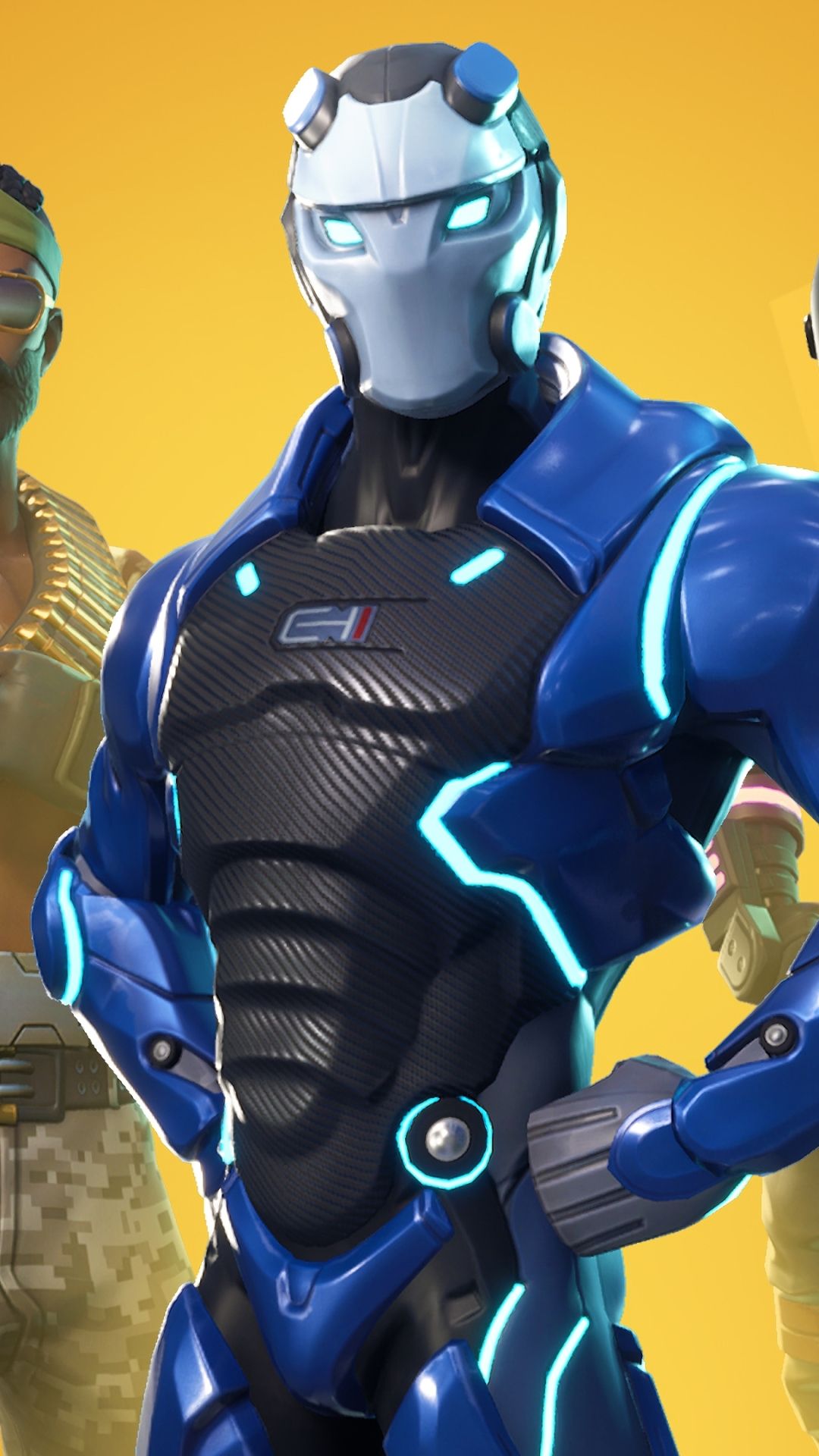 Personaggio Fortnite casco nero, 1080x1920 Full HD Verticale, iPhone Pro Max