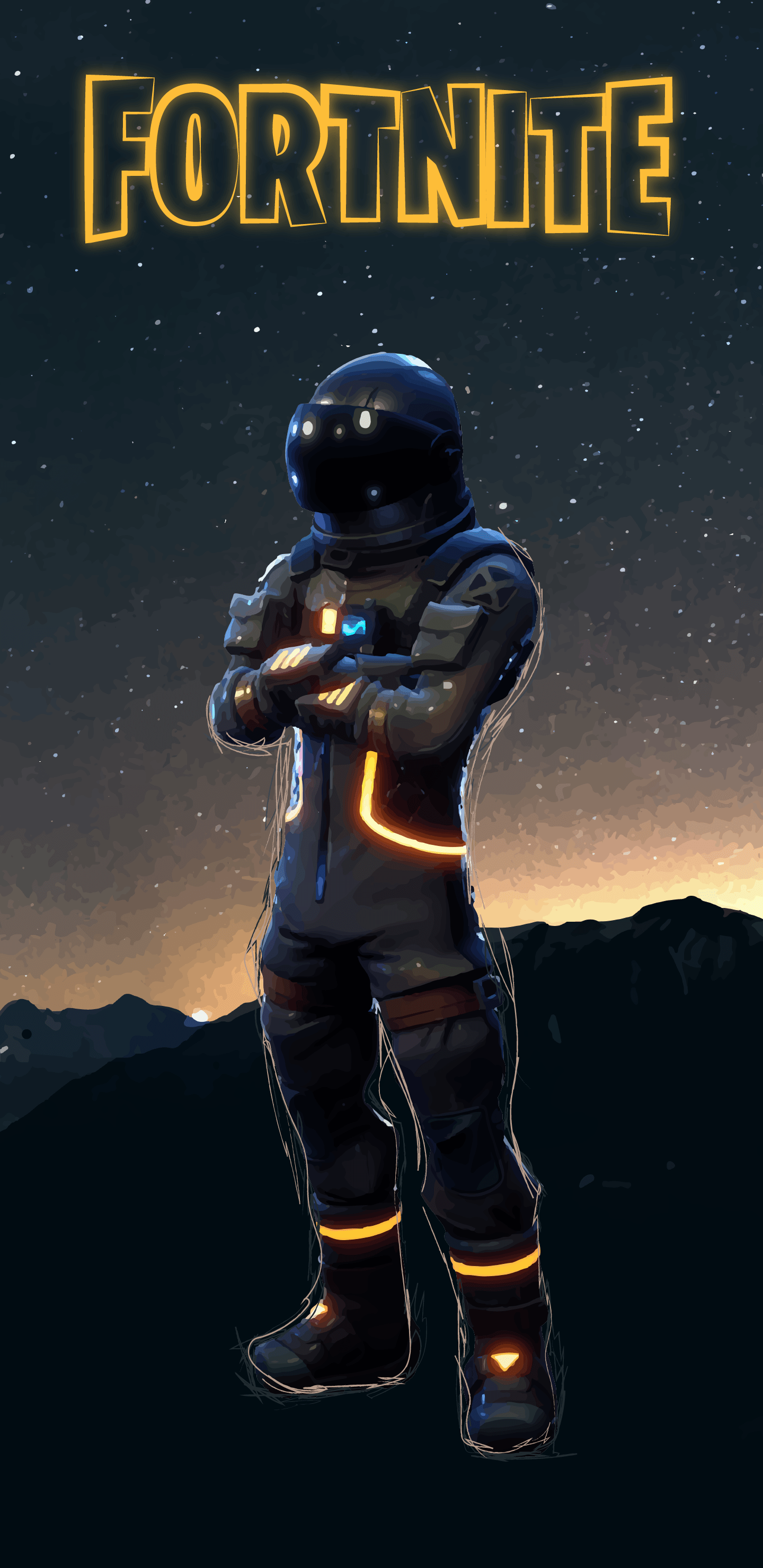 Personaggio Fortnite con casco scuro, 1440x2960 Verticale, OnePlus