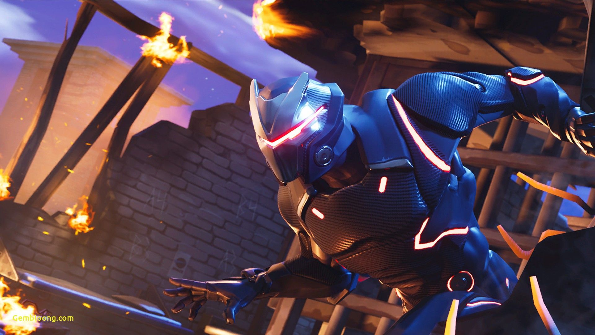 Personaggio Fortnite scenario oscuro, 3840x2160 UHD, PC 4K