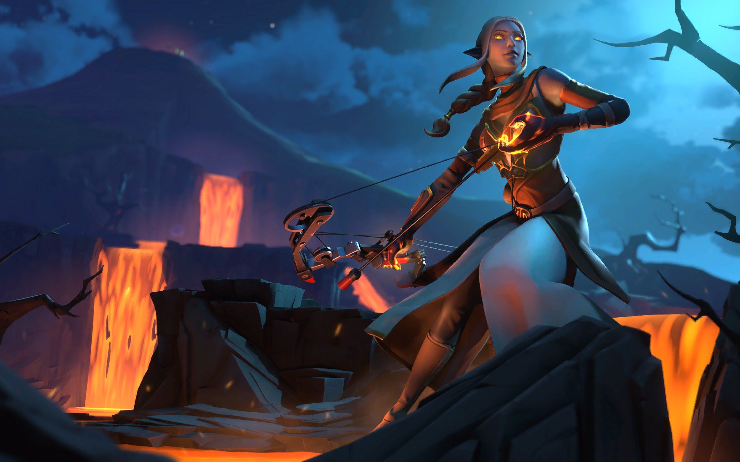 Fortnite Ember personaggio notturno, 2560x1600 WQXGA, MacBook Pro