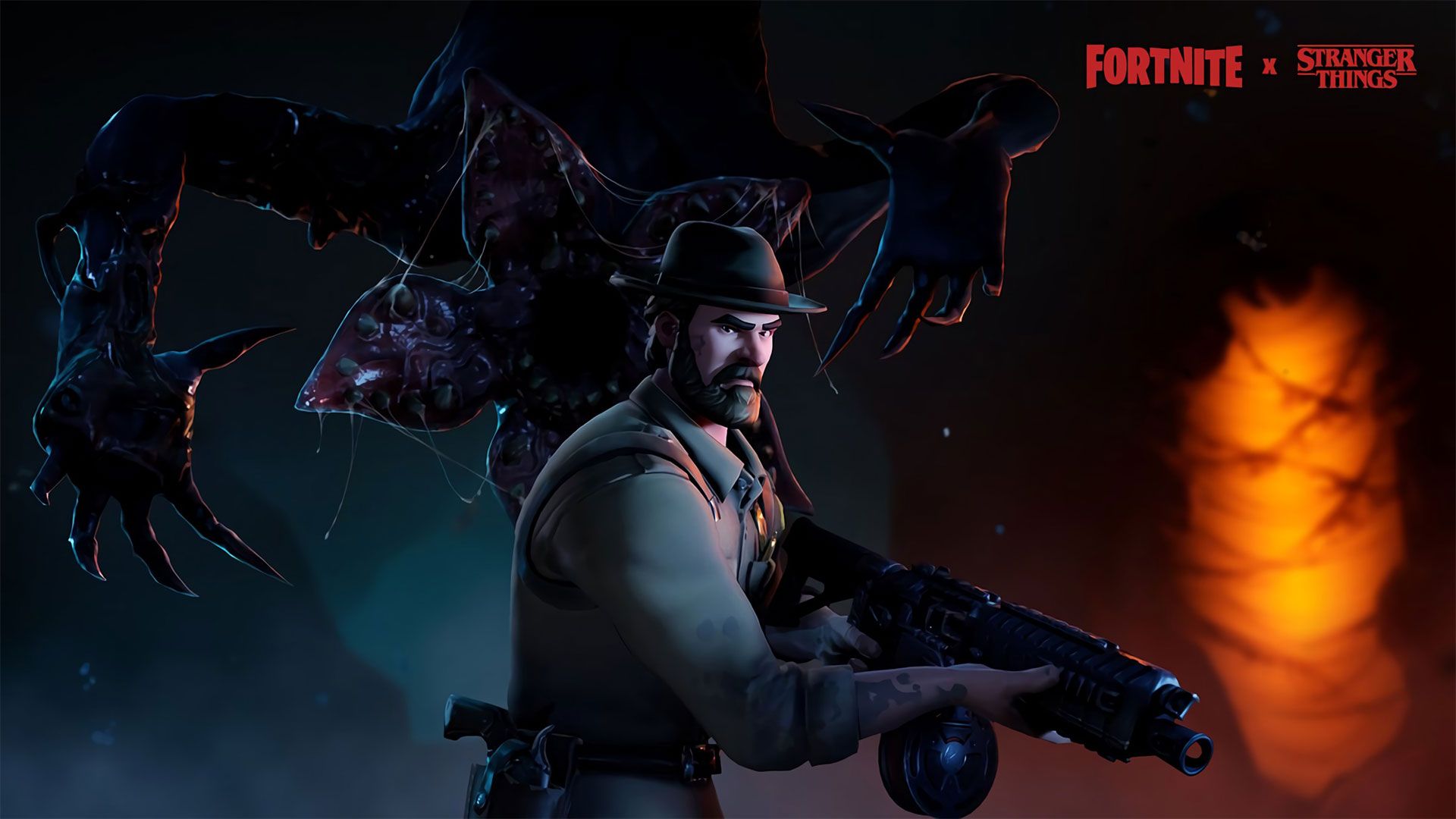 Fortnite Chief Hopper Stranger Things, anni '80, 1920x1080 Full HD, Laptop