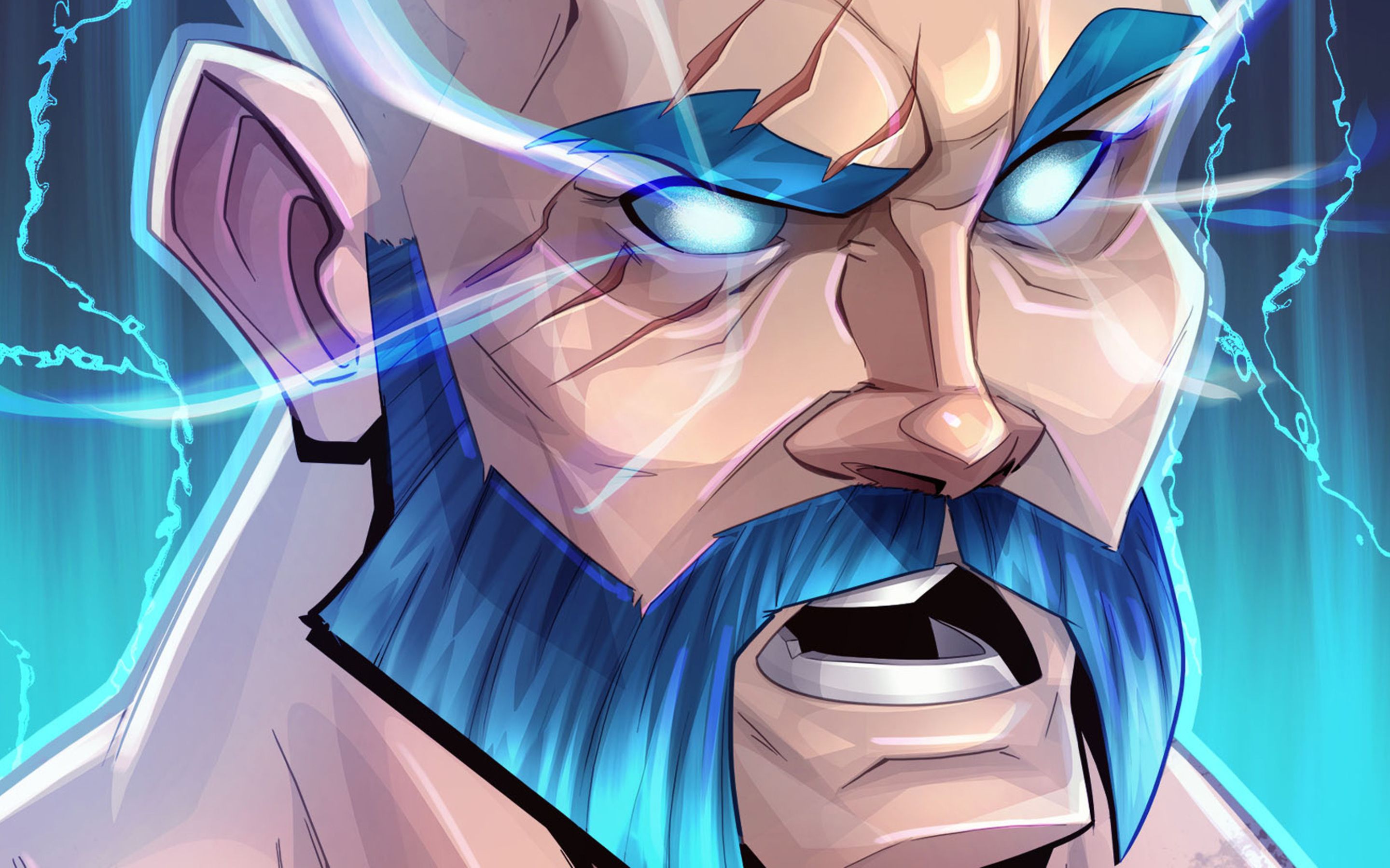 Personaggio Fortnite fulmine blu, 2880x1800 2K, PC