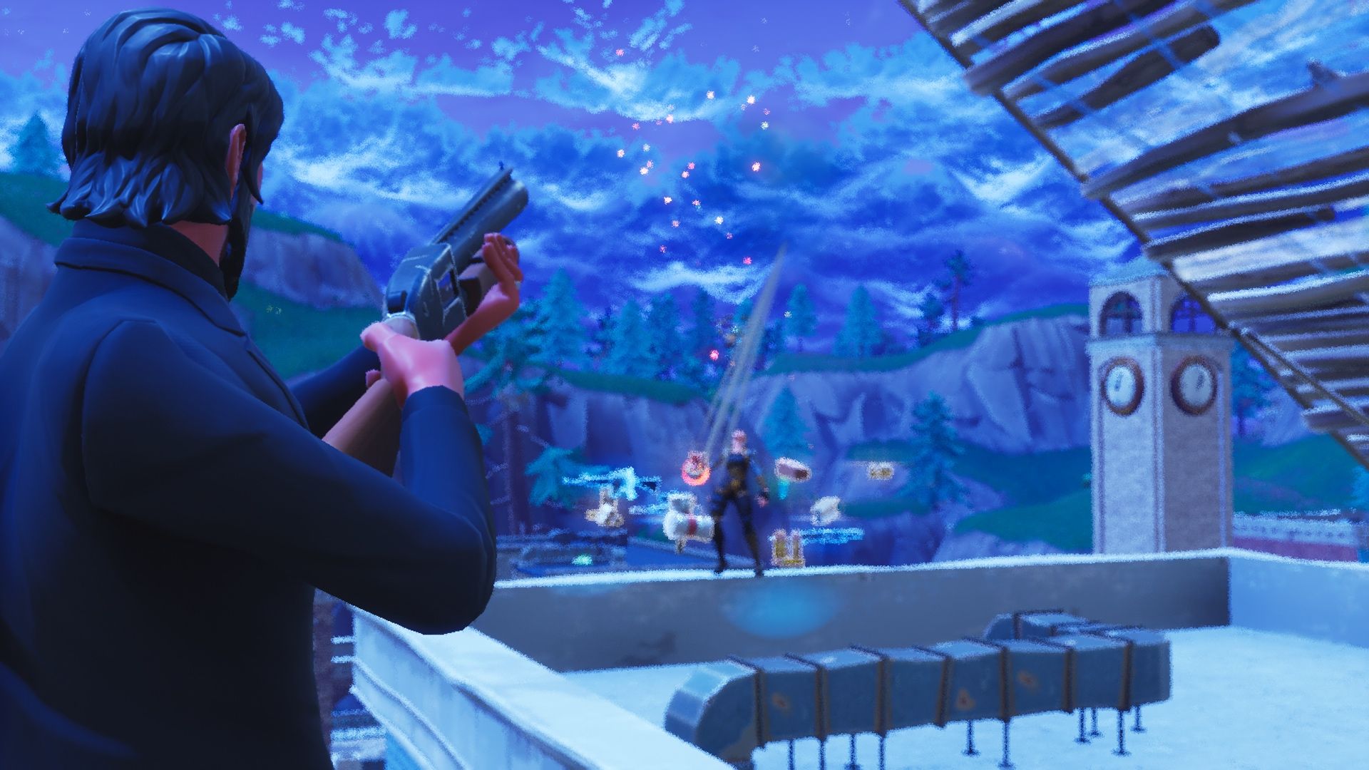 Personaggio Fortnite con pistola, 1920x1080 1080p, PC Desktop