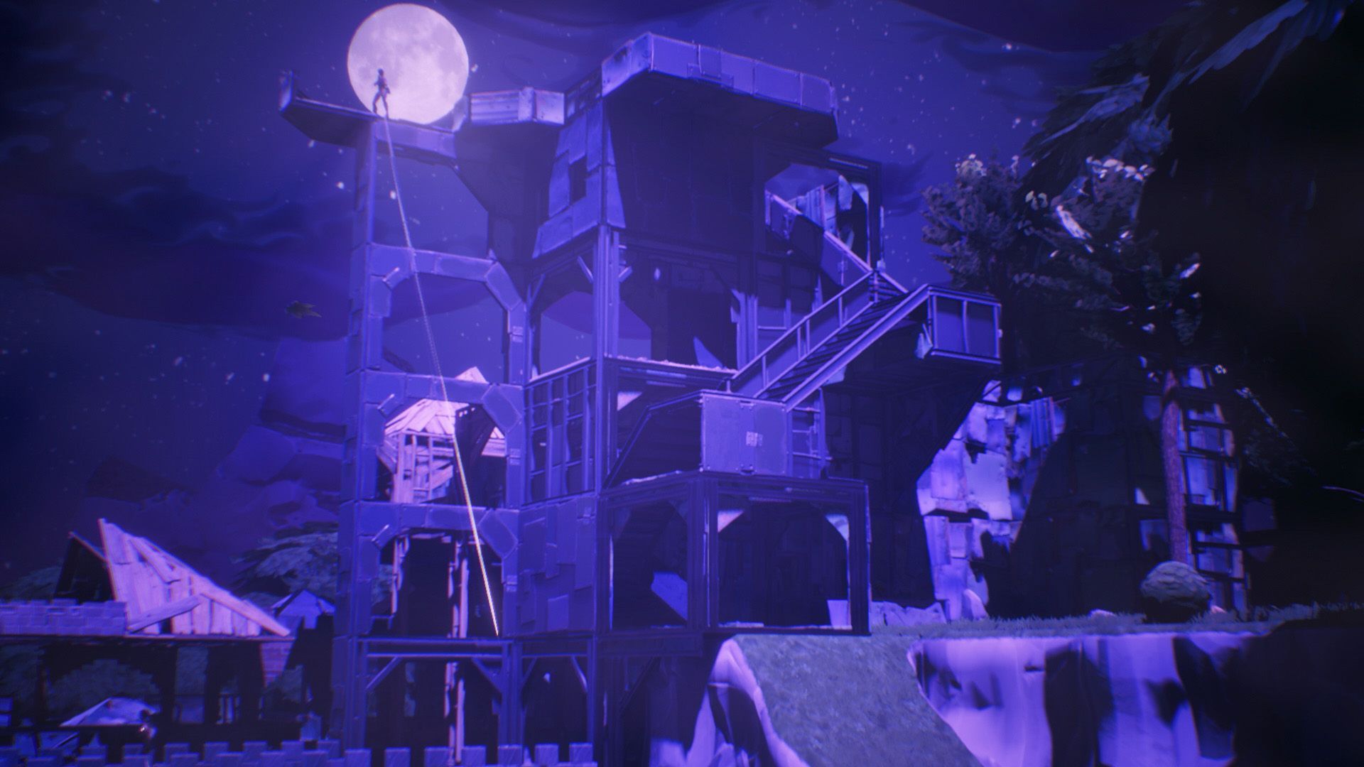 Ninja Fortnite base notturna, 1920x1080 Full HD 1080p, Desktop