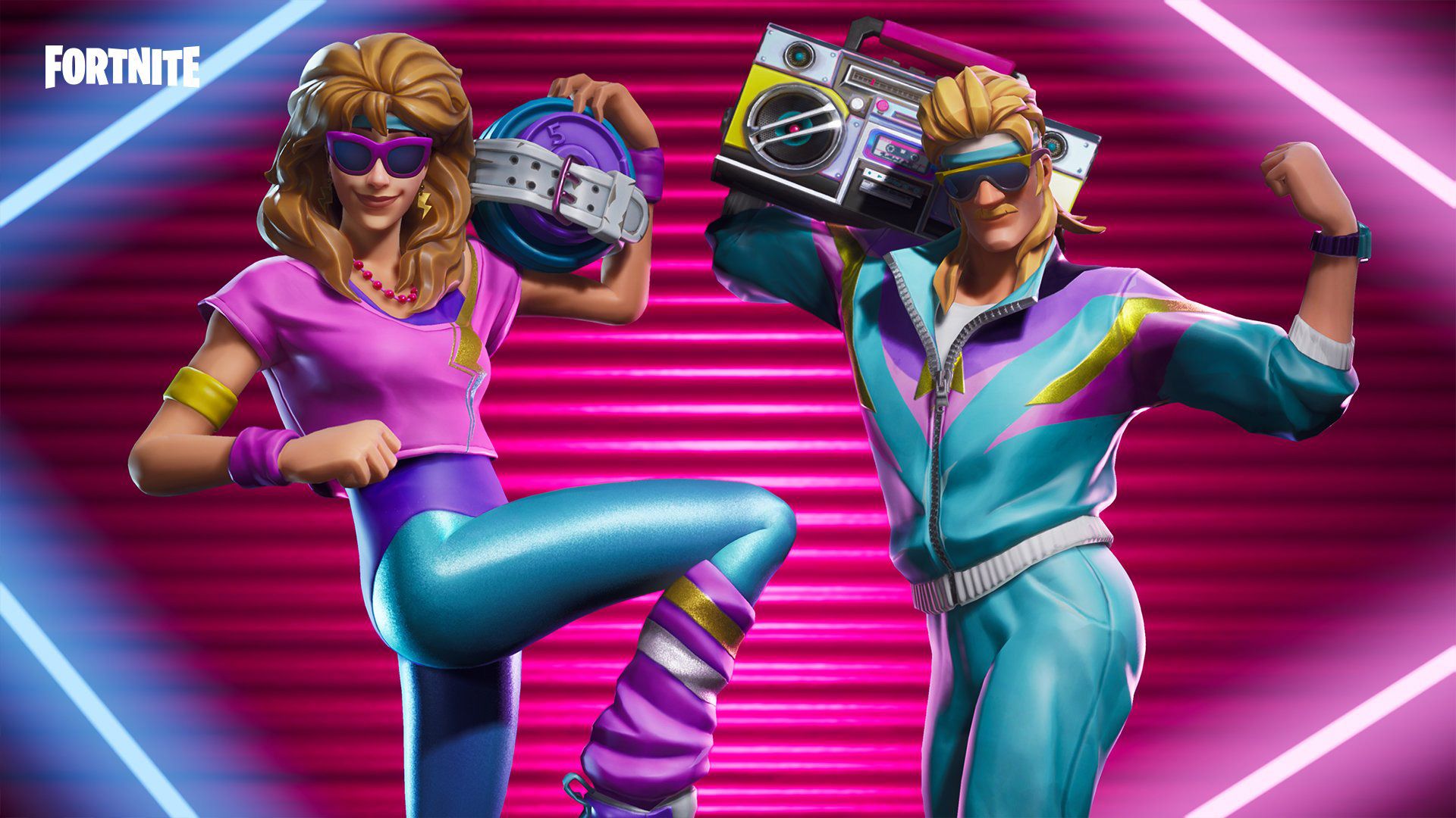 Fortnite skin anni 80, 1920x1080 Full HD 1080p, PC