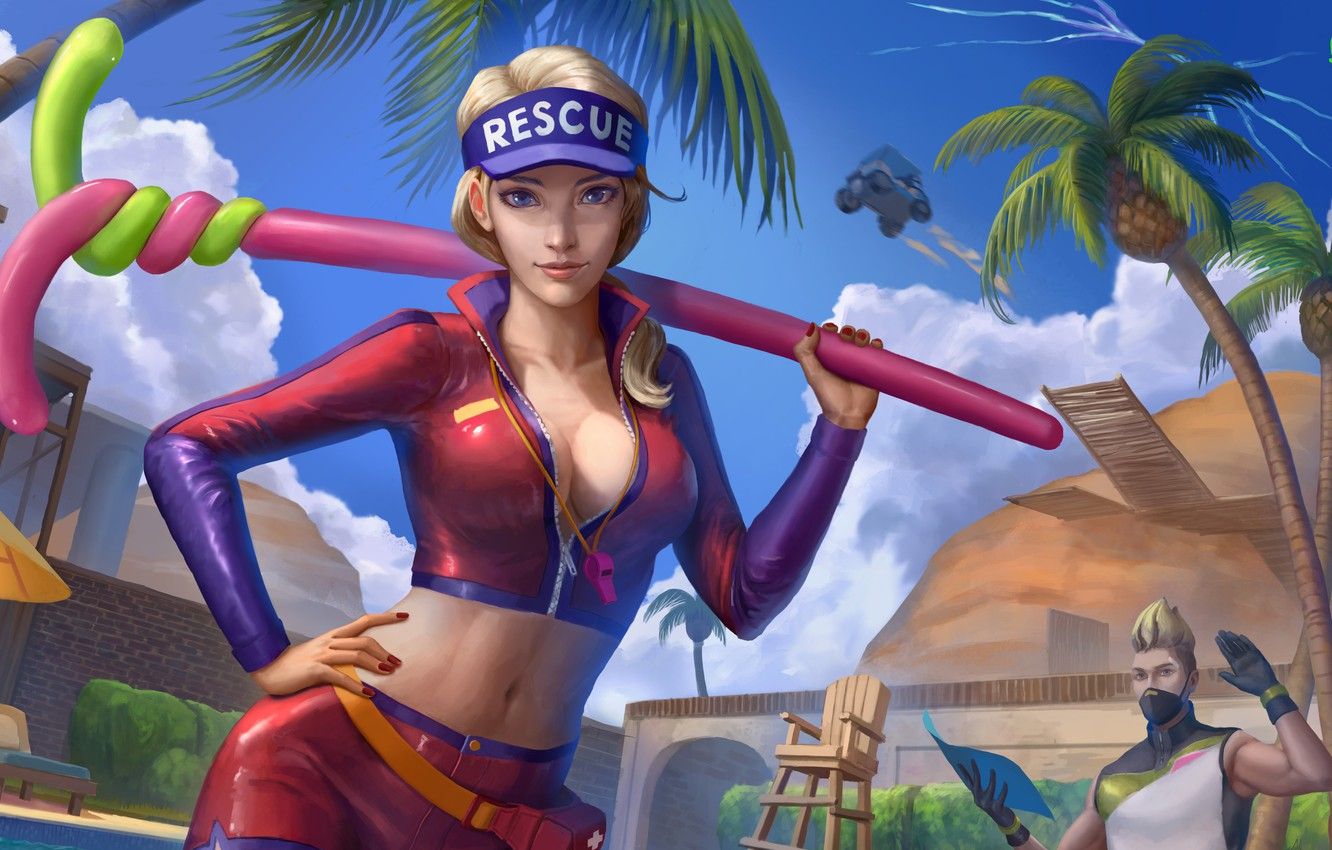 Ragazza Fortnite bagnina Rescue, 1332x850 HD, ROG Asus Laptop