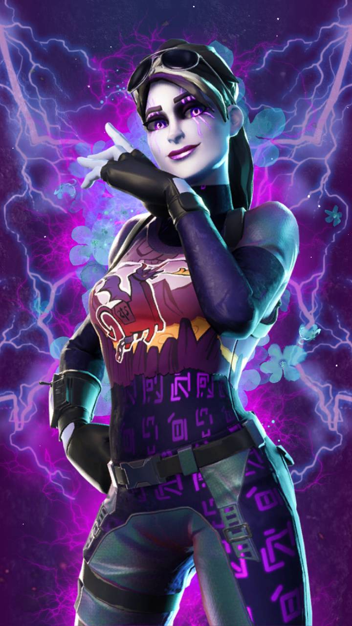 Personaggio femminile Fortnite viola, 720x1280 Full HD Verticale, Google Pixel