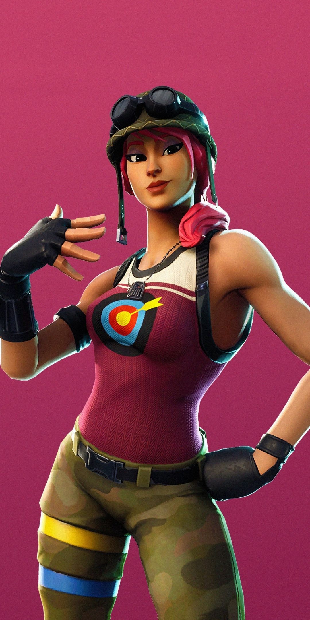 Bullseye personaggio femminile Fortnite, battle royale, 1080x2160 Verticale, Telefono