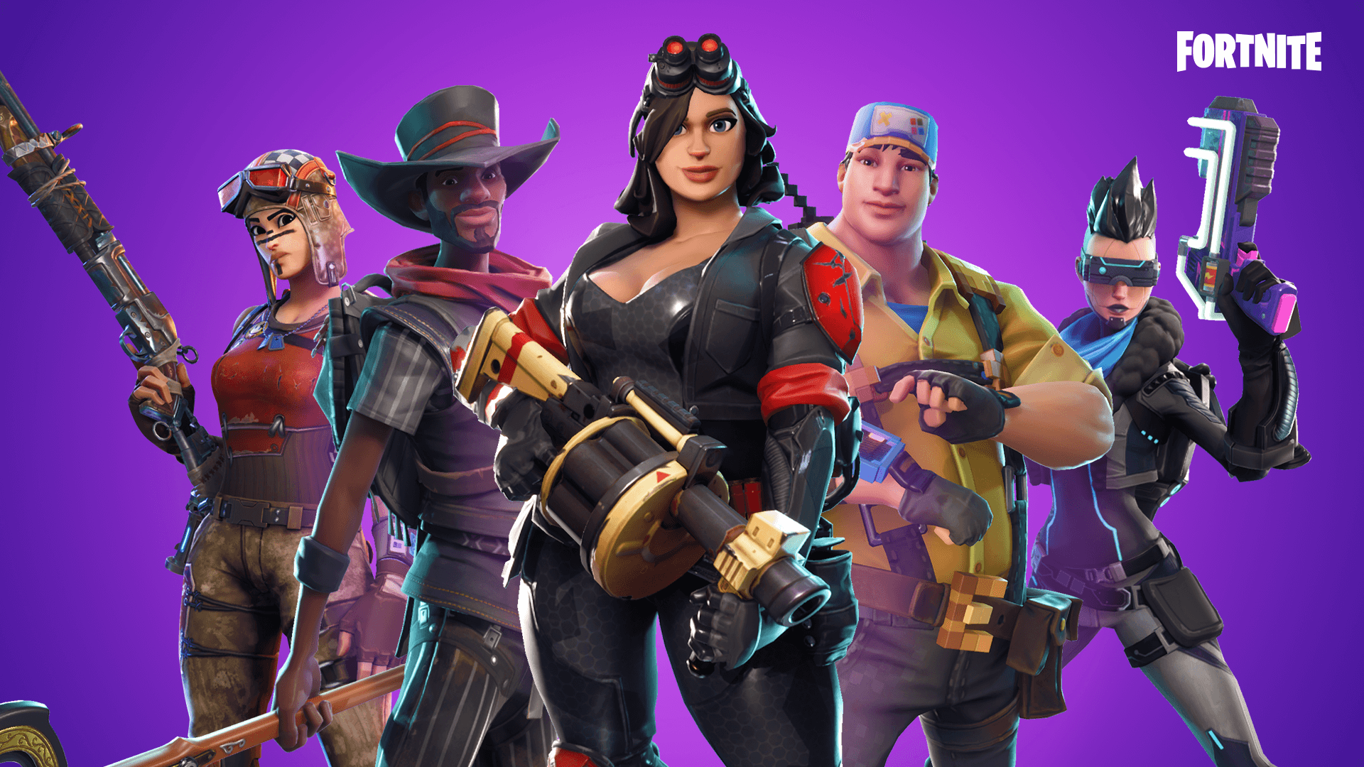 Personaggi Fortnite gruppo, 3840x2160 4K, Monitor 4K