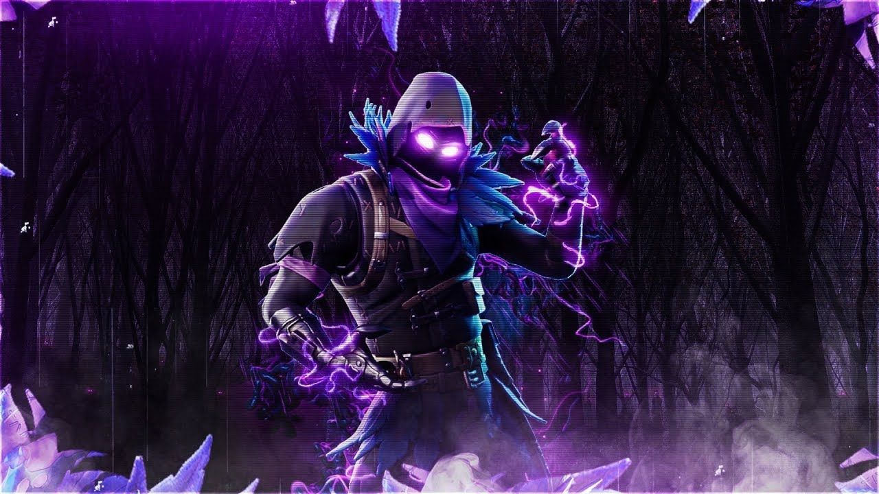 Raven Fortnite skin viola, battle royale, 1280x720 HD, Desktop