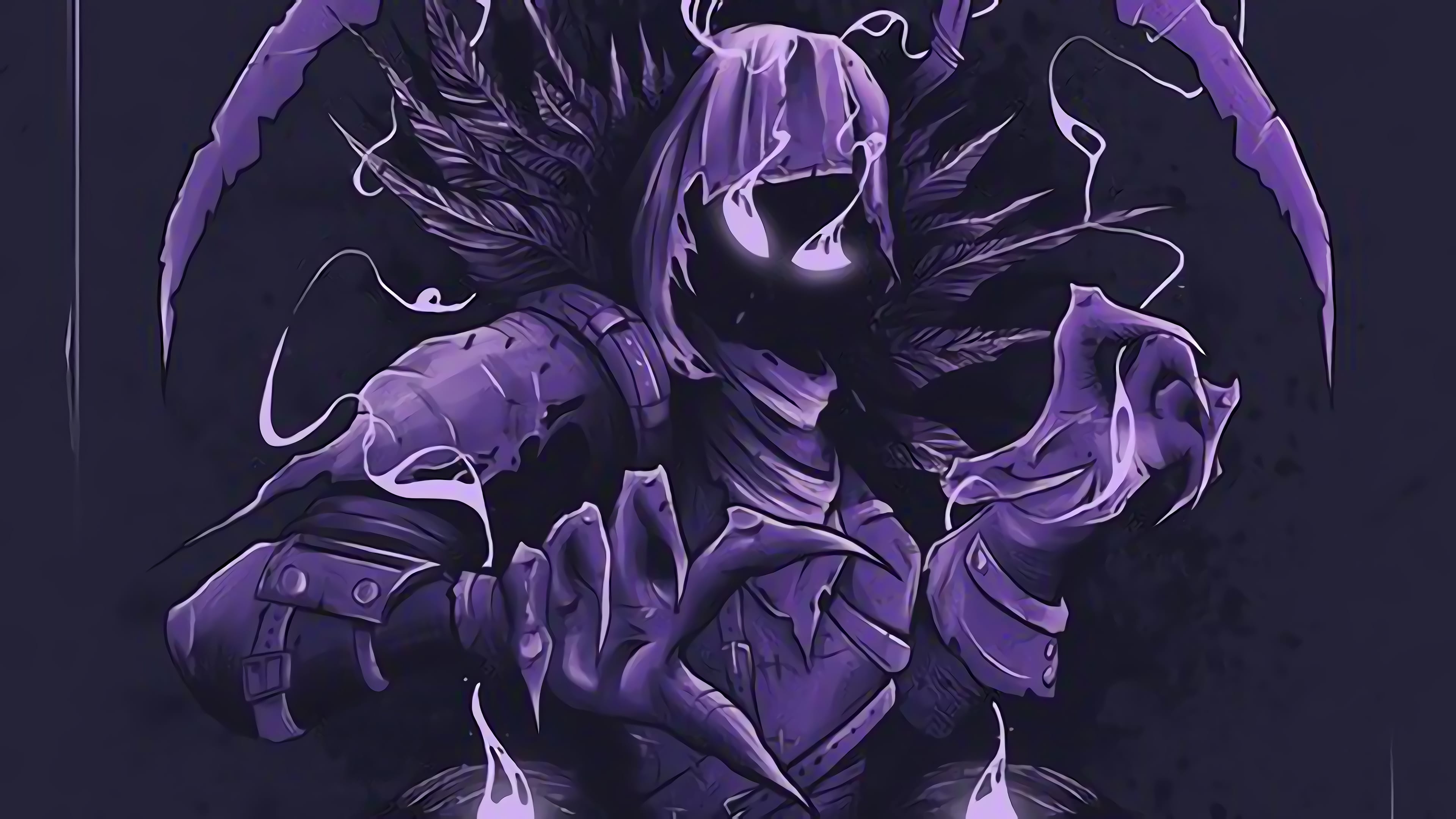 Raven Fortnite personaggio viola, battle royale, 3840x2160 4K, Desktop 4K
