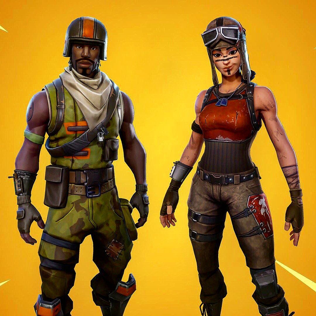 Renegade Raider e skin militare Fortnite, 1080x1080 HD, Desktop