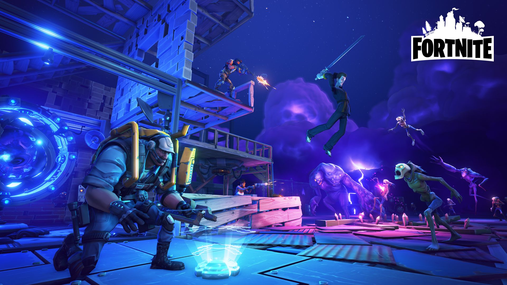Personaggi Fortnite battaglia notturna, 1920x1080 Full HD 1080p, Laptop