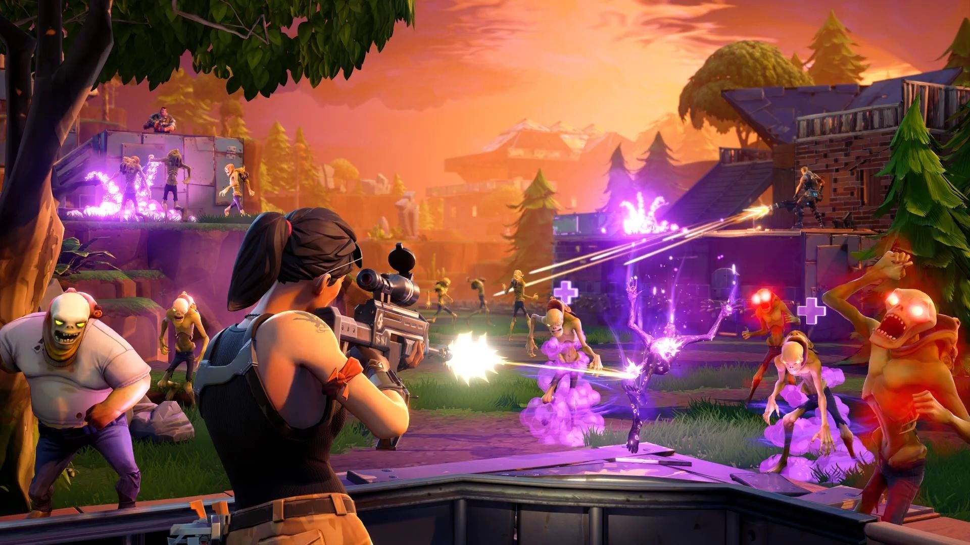 Fortnite Save the World gameplay, 1920x1080 Full HD, PC